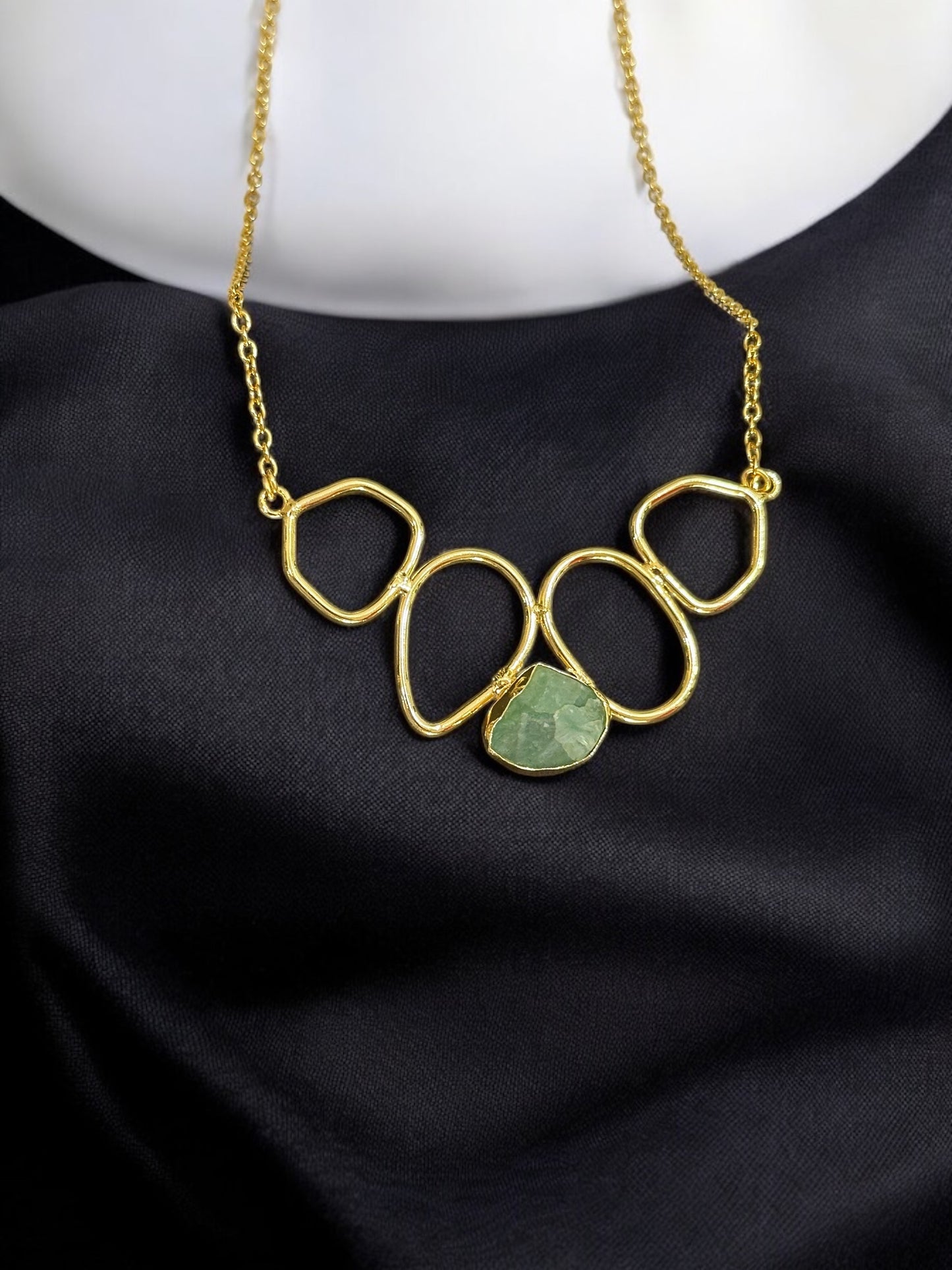 Nira Natural Stone Chain Necklace