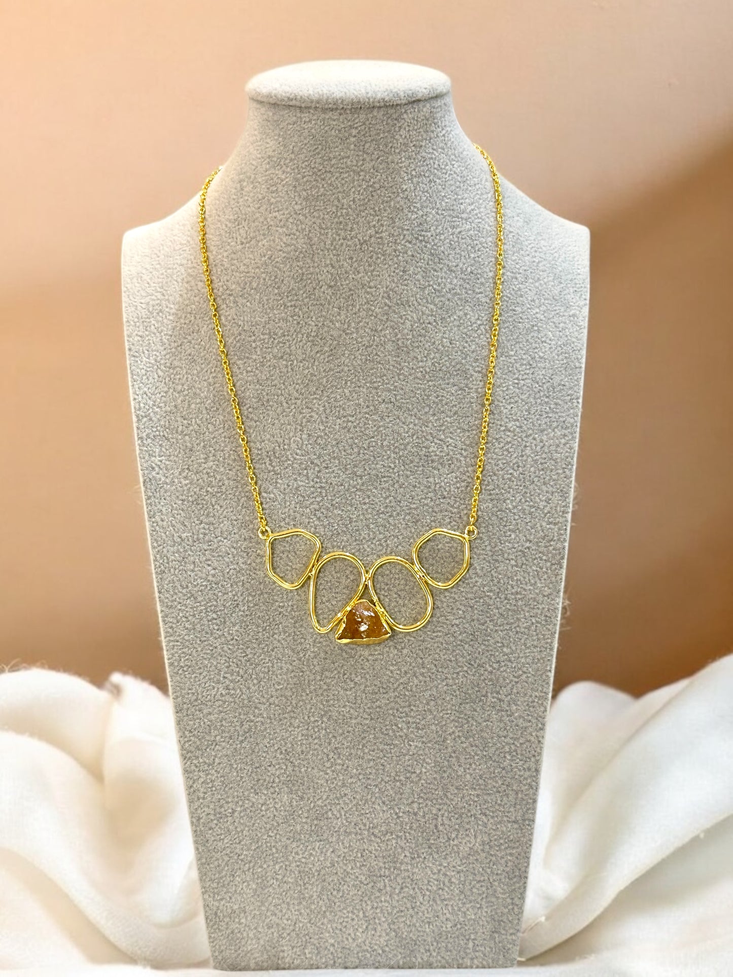 Nira Natural Stone Chain Necklace