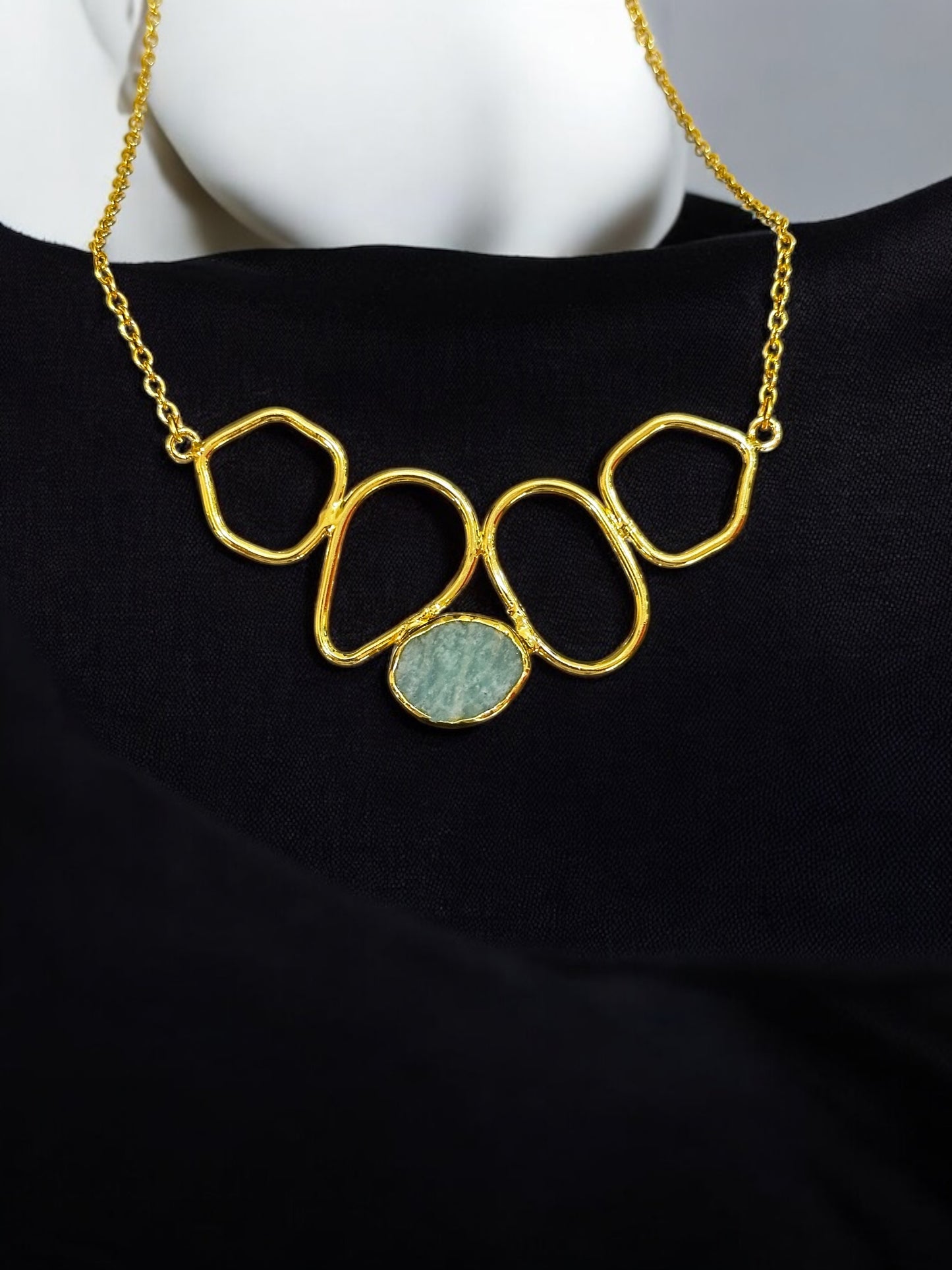 Nira Natural Stone Chain Necklace