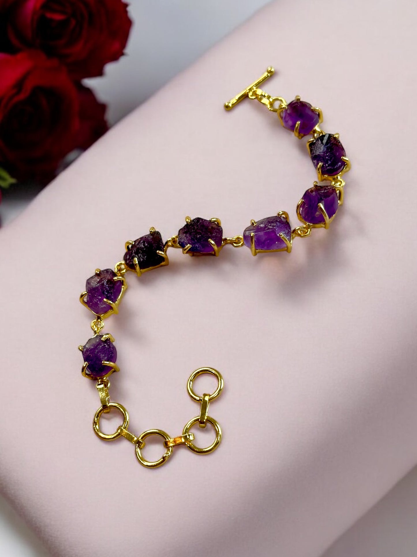 Purple Amethyst Stone Saisha Bracelet