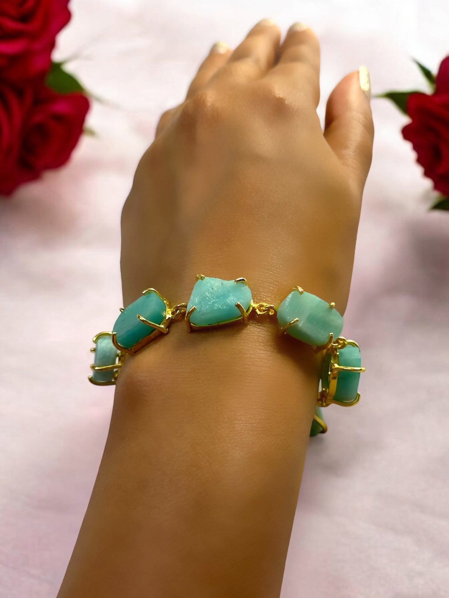 Blue Amazonite Stone Saisha Bracelet