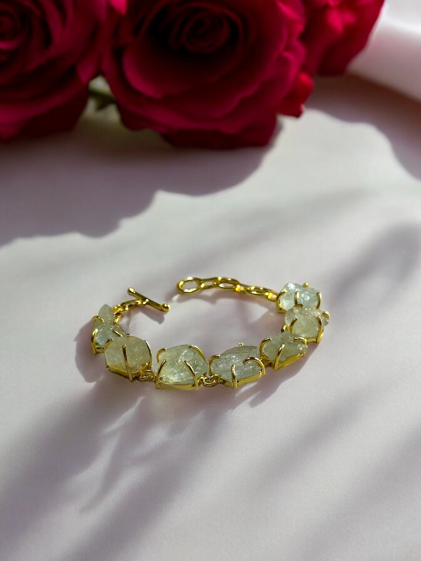 Green Aquamarine Stone Saisha Bracelet