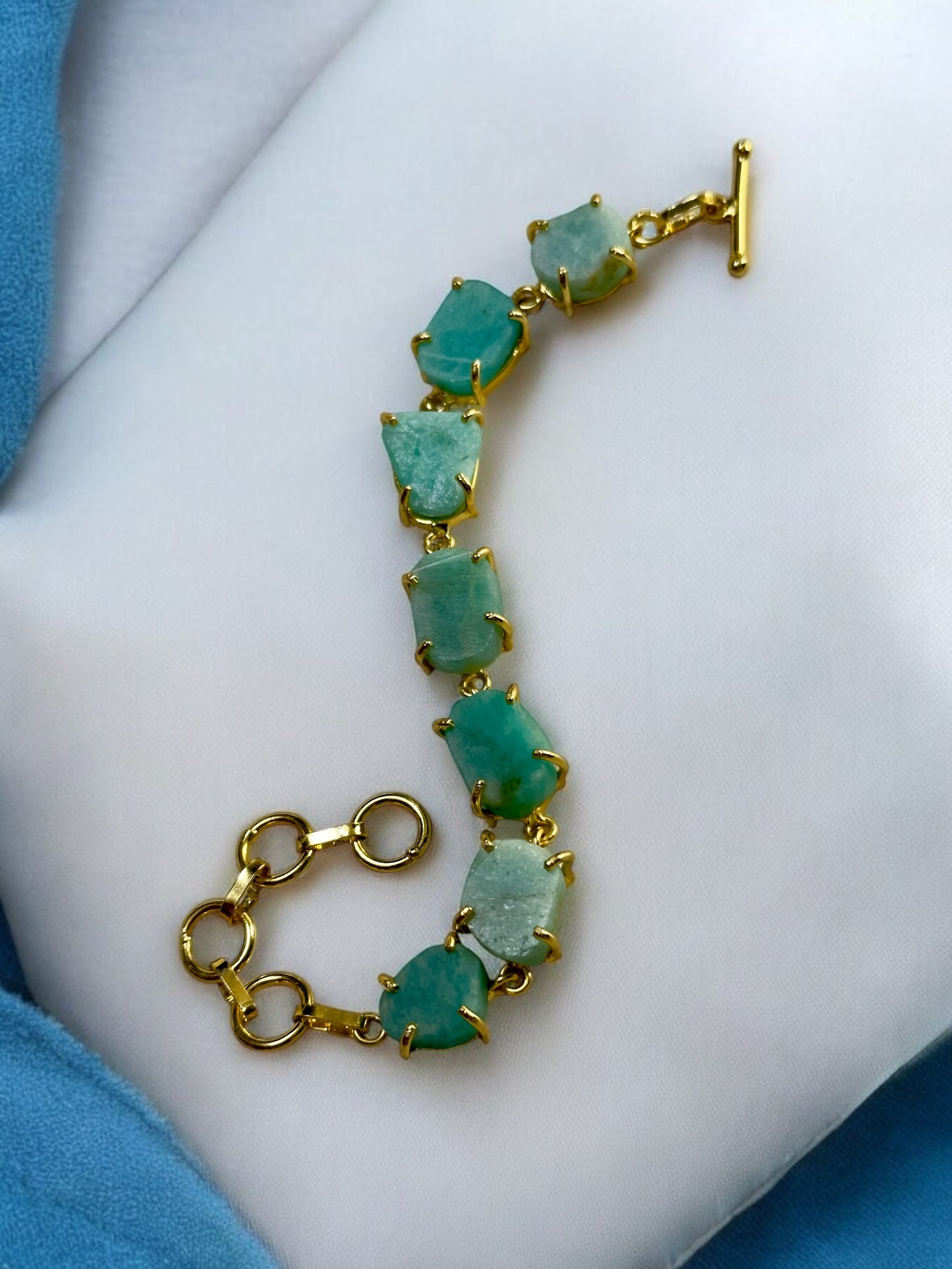 Blue Amazonite Stone Saisha Bracelet