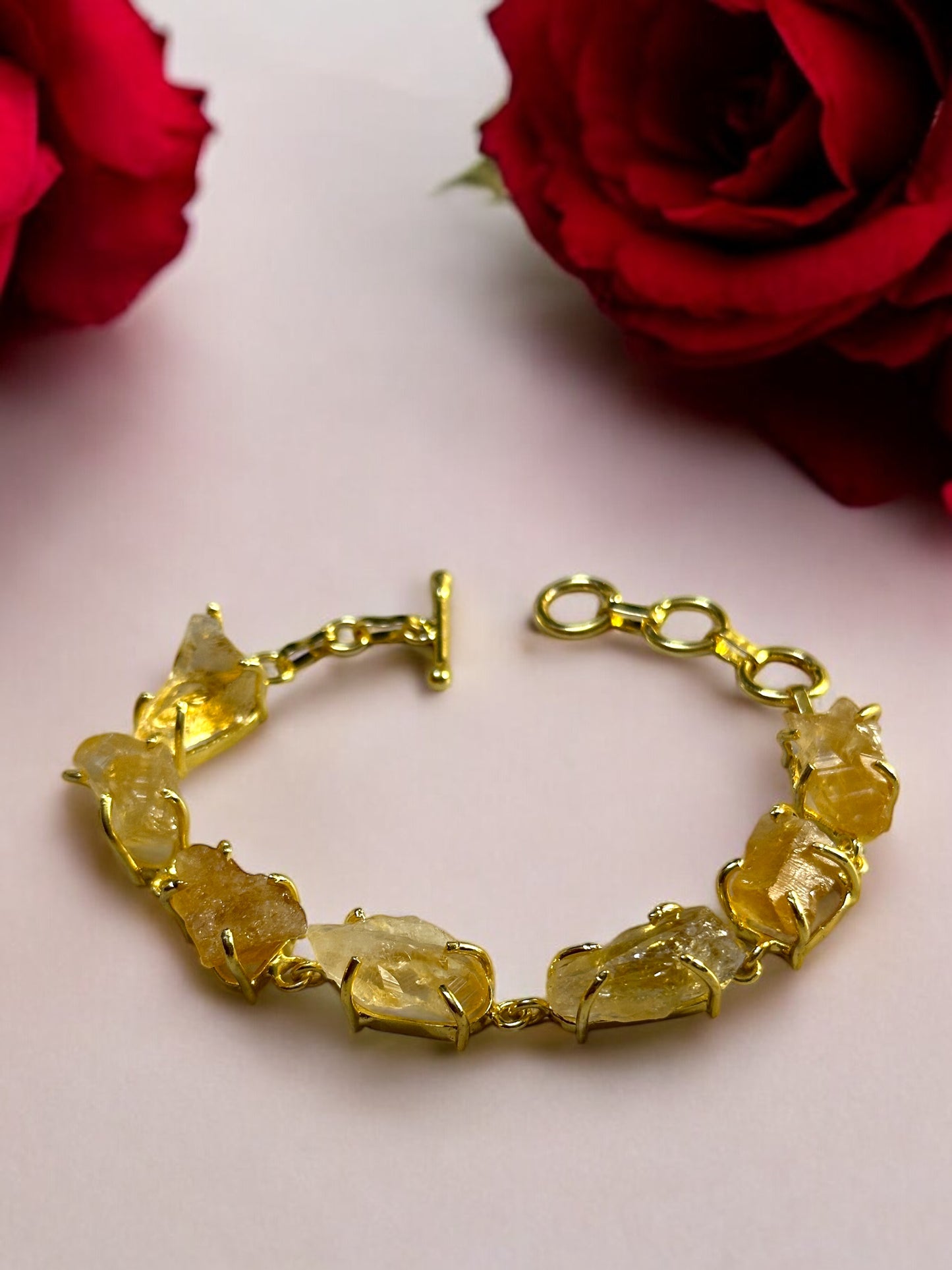 Yellow Citrine Stone Saisha Bracelet