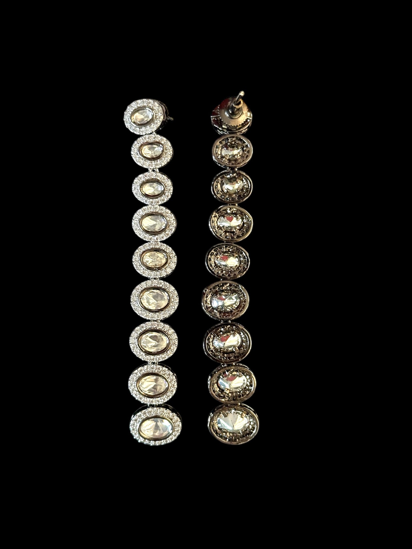 Moissanite Extra Long Viral Earrings