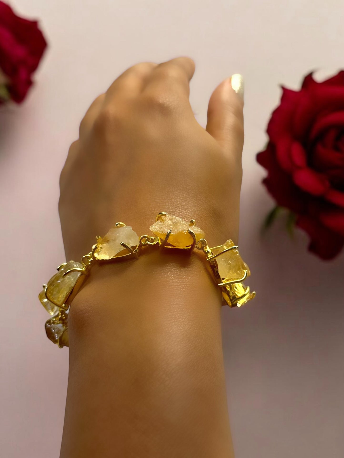 Yellow Citrine Stone Saisha Bracelet