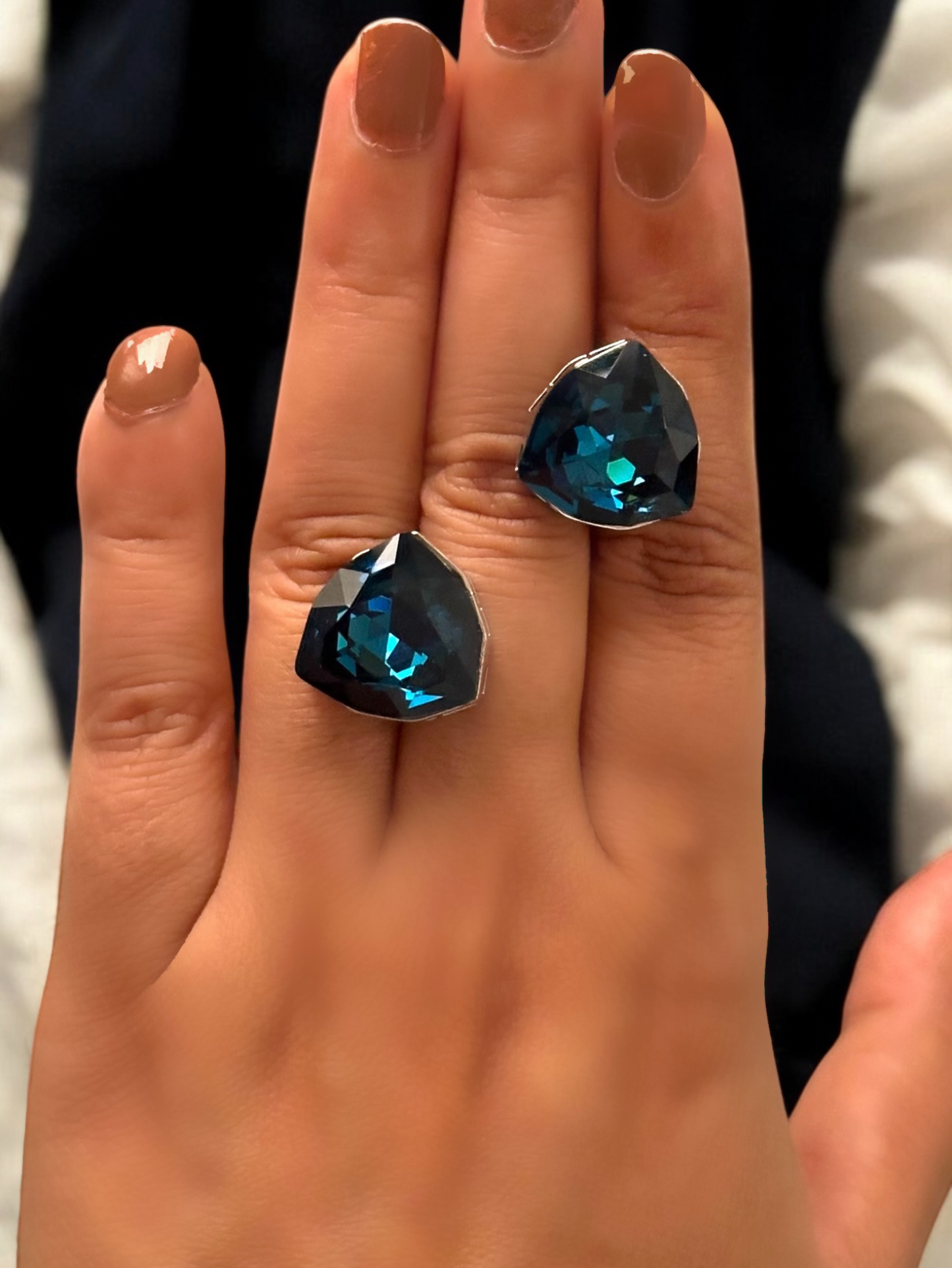 Swarovski Pamela Triangle Crystal Studs