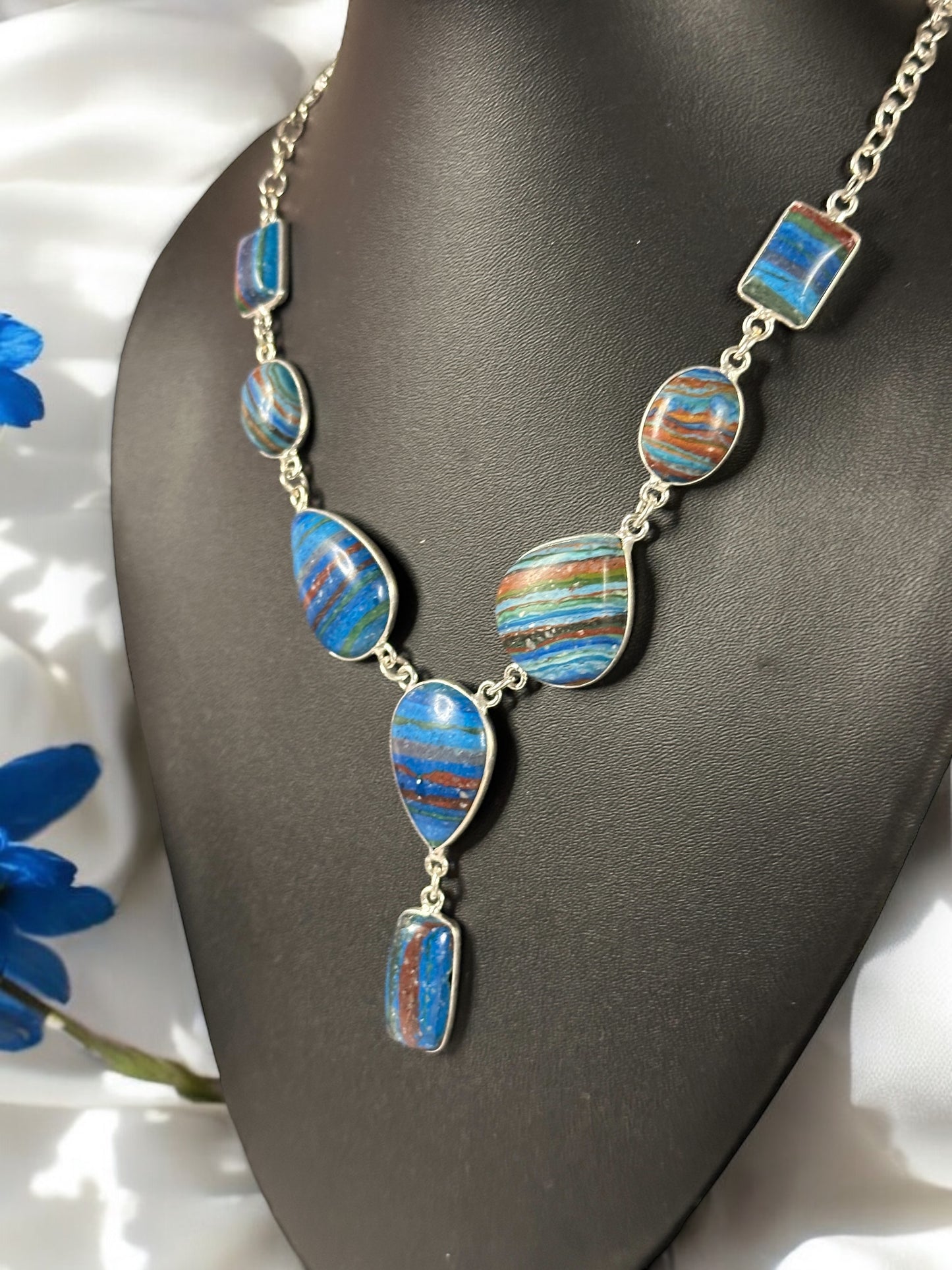 Turquoise Feroza Smooth Boho Necklace