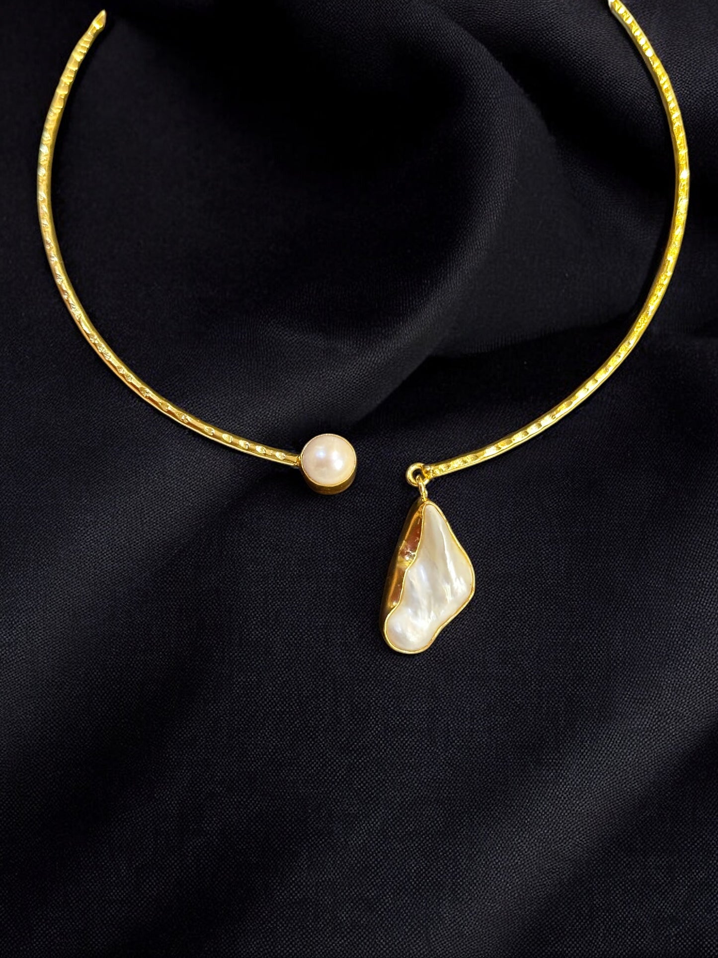 Baroque Pearl Ekaa Statement Hasli Torque Necklace
