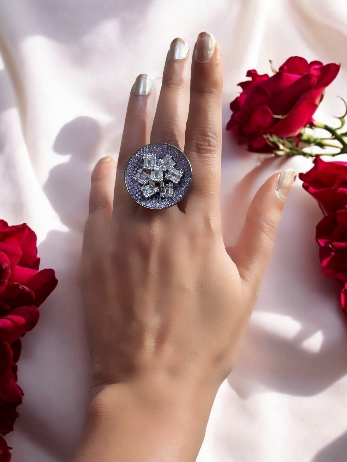 Nano AD Circular Alia Adjustable Cocktail Party Ring
