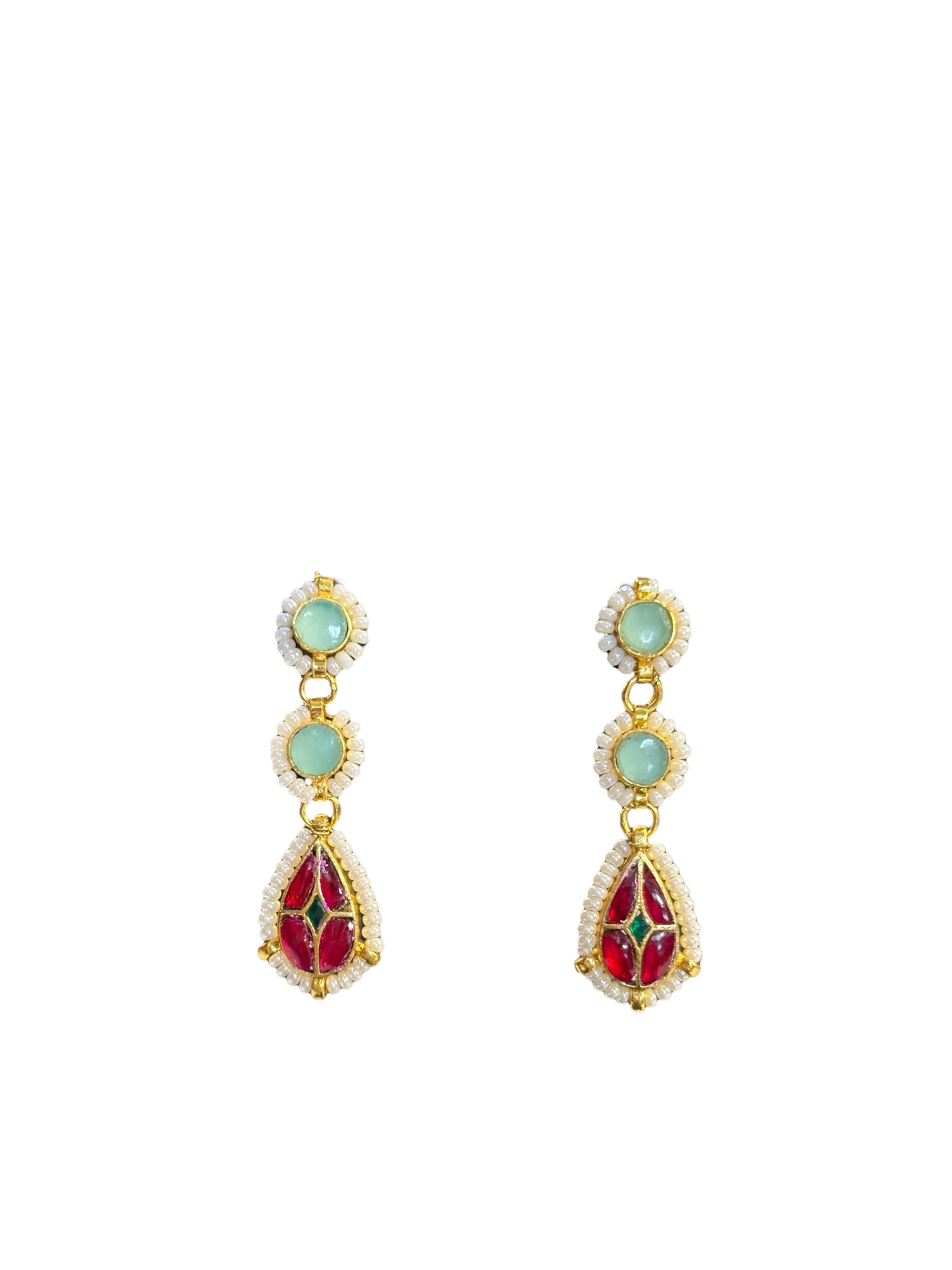 Minimal Teardrop Pachi Kundan Choker Set