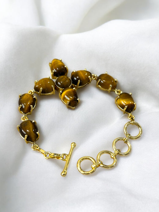 Strength and Courage Mood Match Tiger's Eye Bracelet