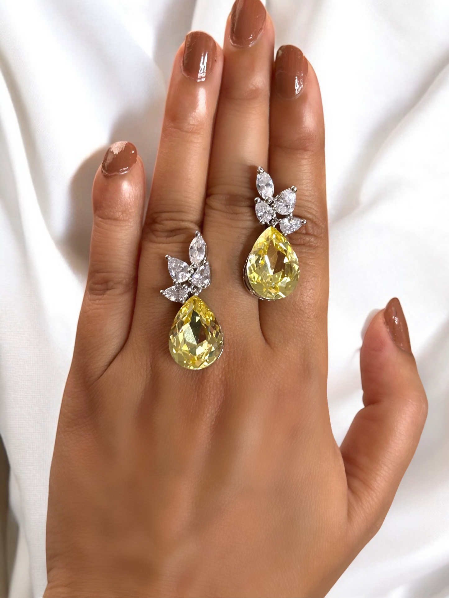 Swarovski Kiara Teardrop Crystal Studs