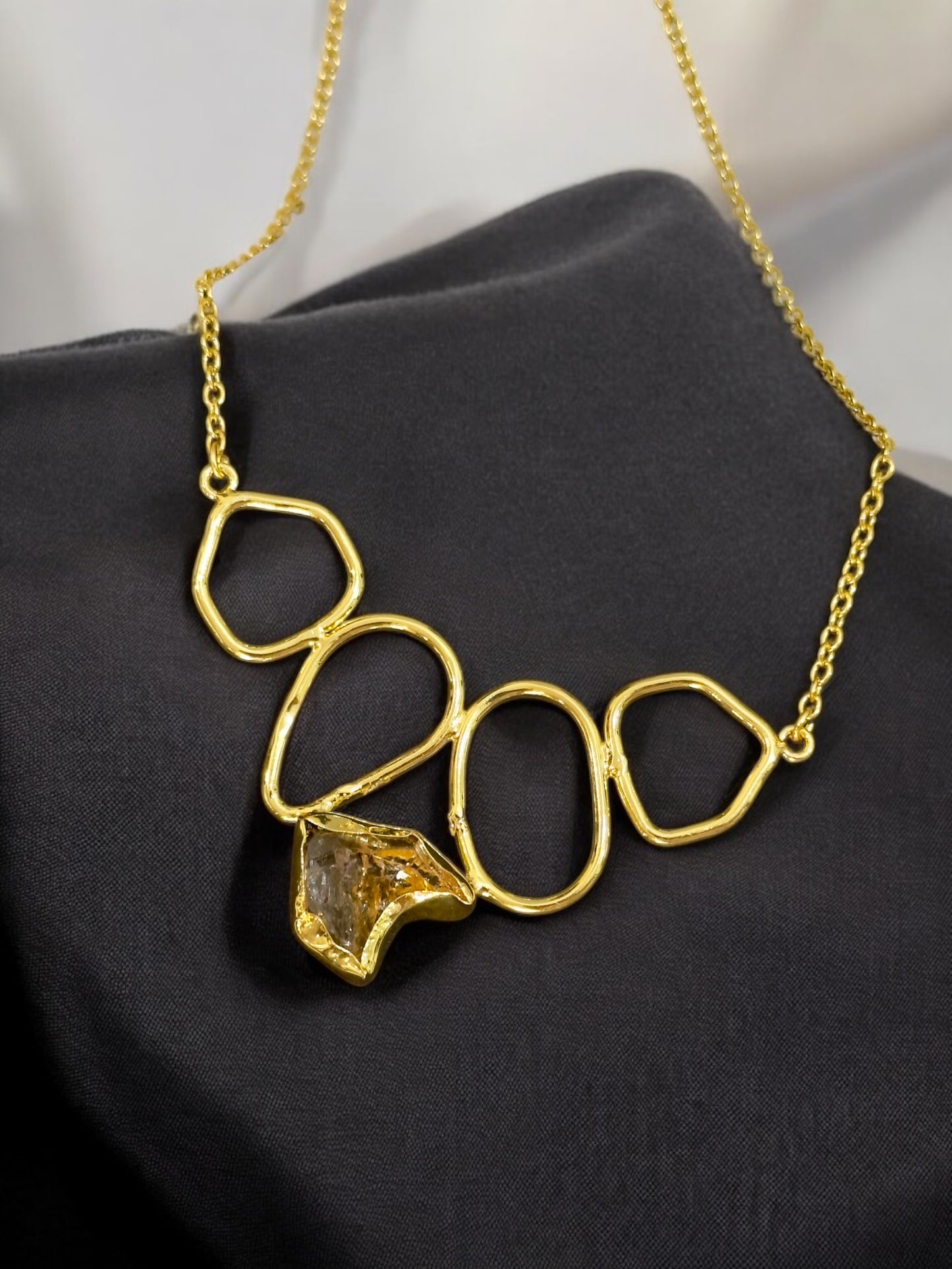 Nira Natural Stone Chain Necklace