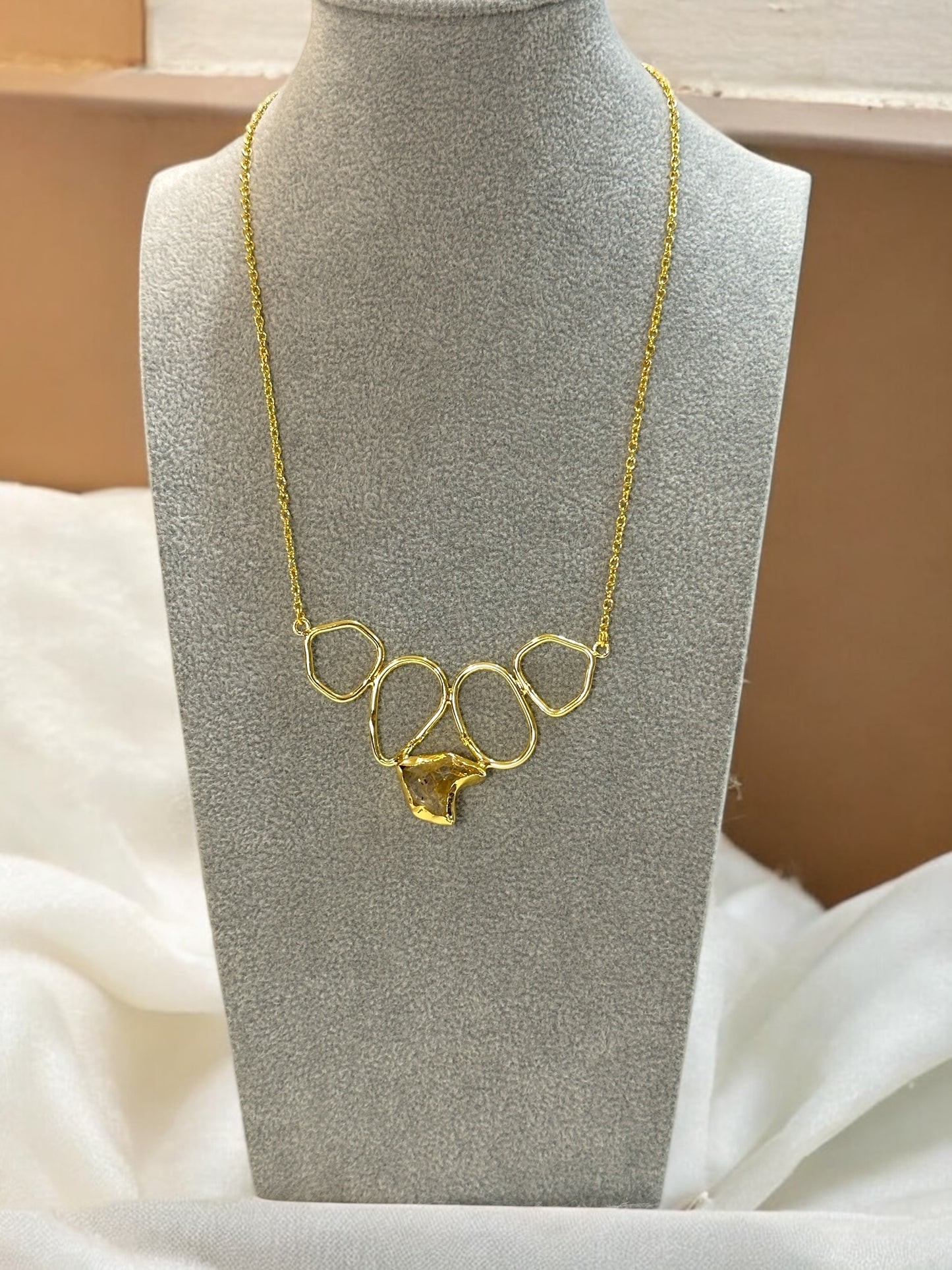 Nira Natural Stone Chain Necklace