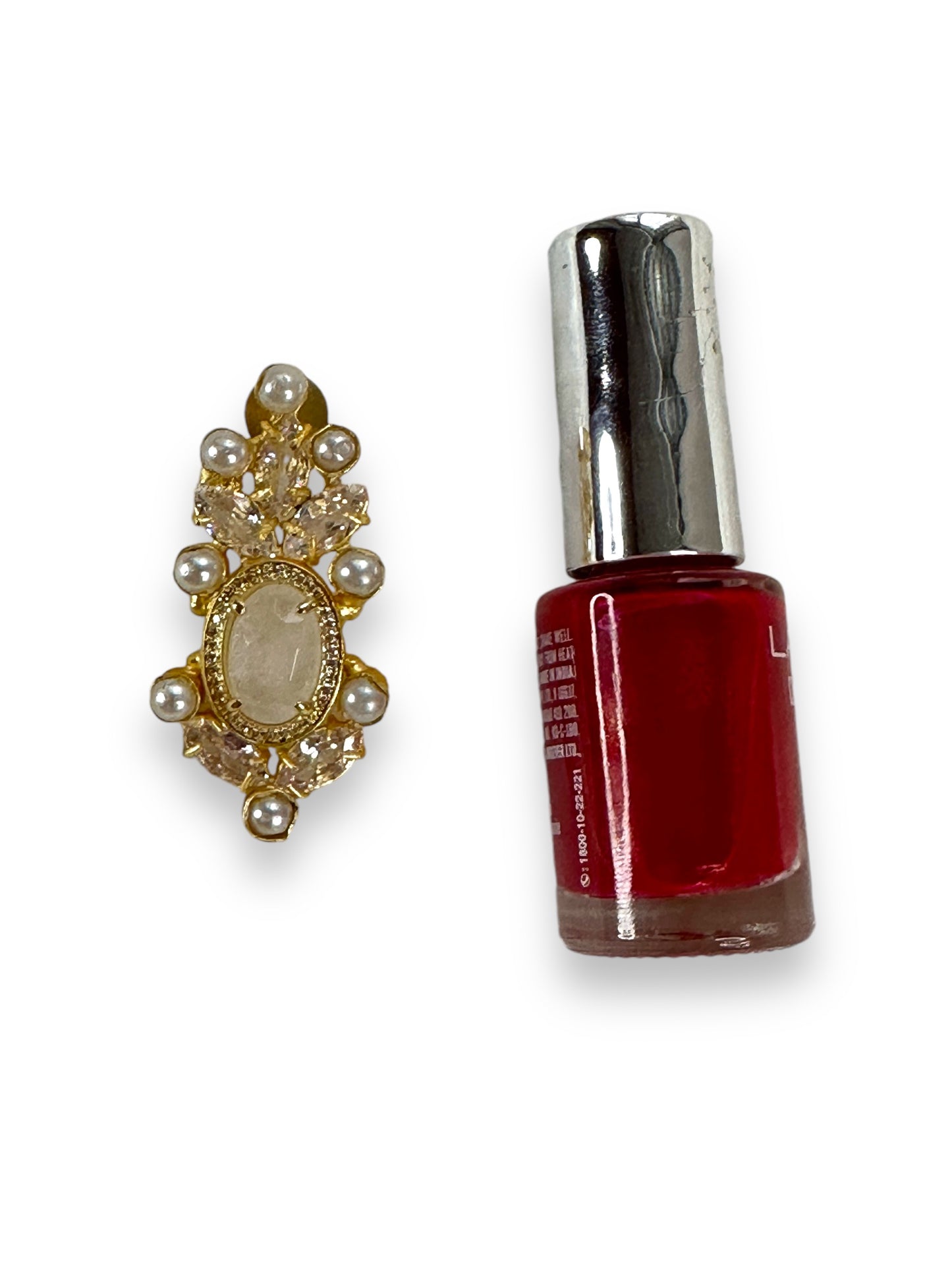 White Moonstone Pearl Loreal Earrings