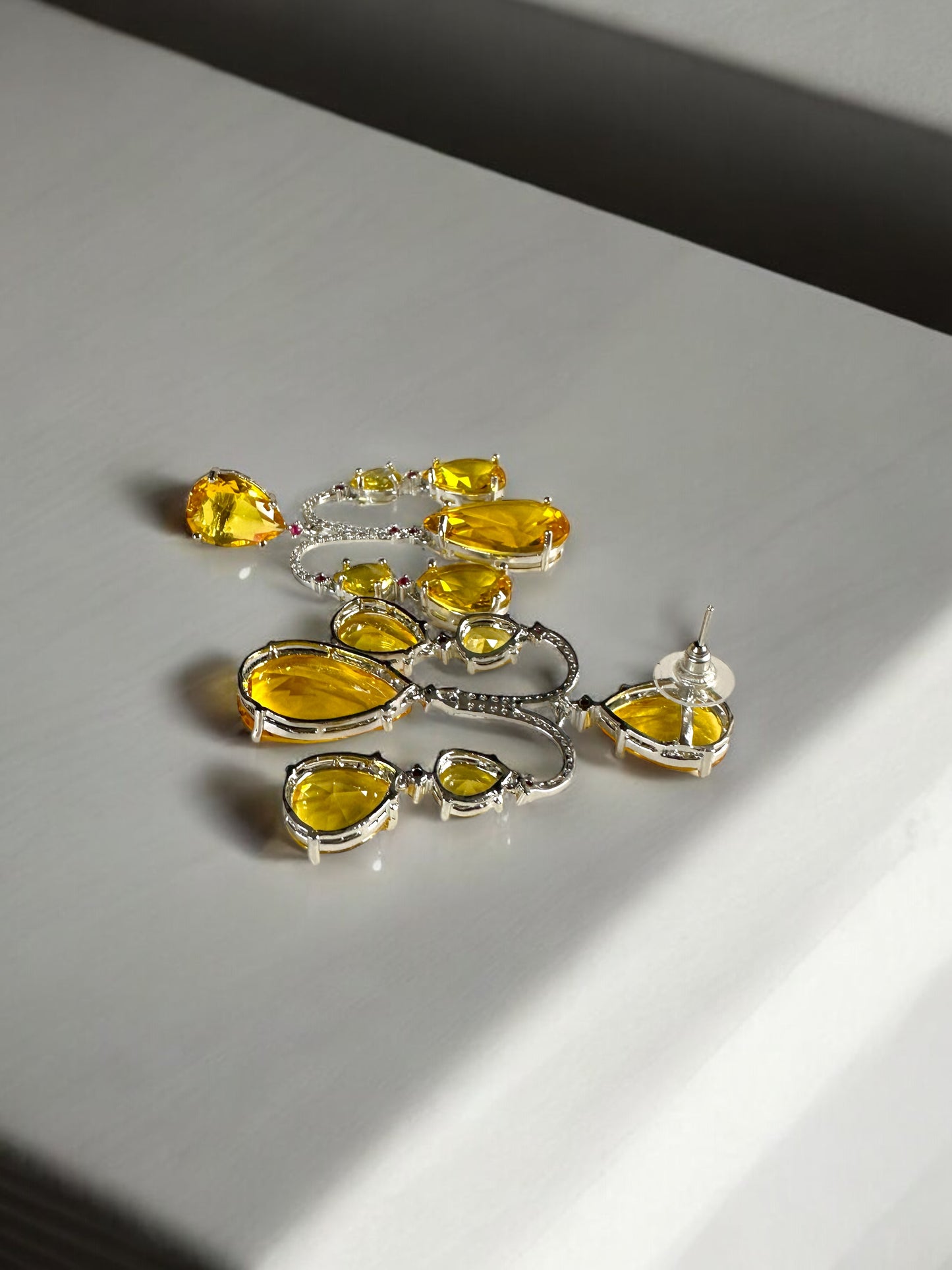 Chandelier CZ Cocktail Party Earrings