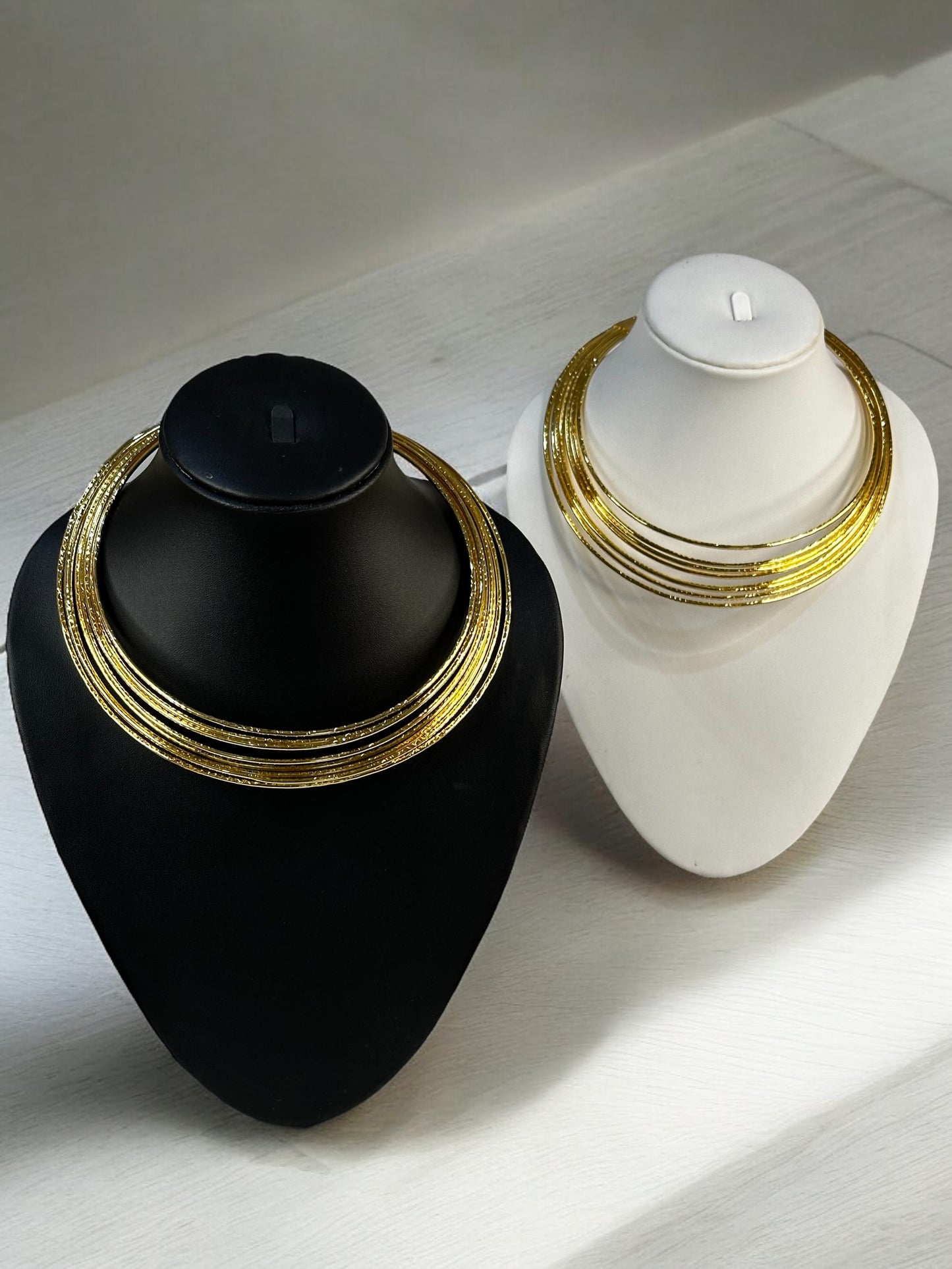 Ring-in Ring Statement Gold Plated Hasli