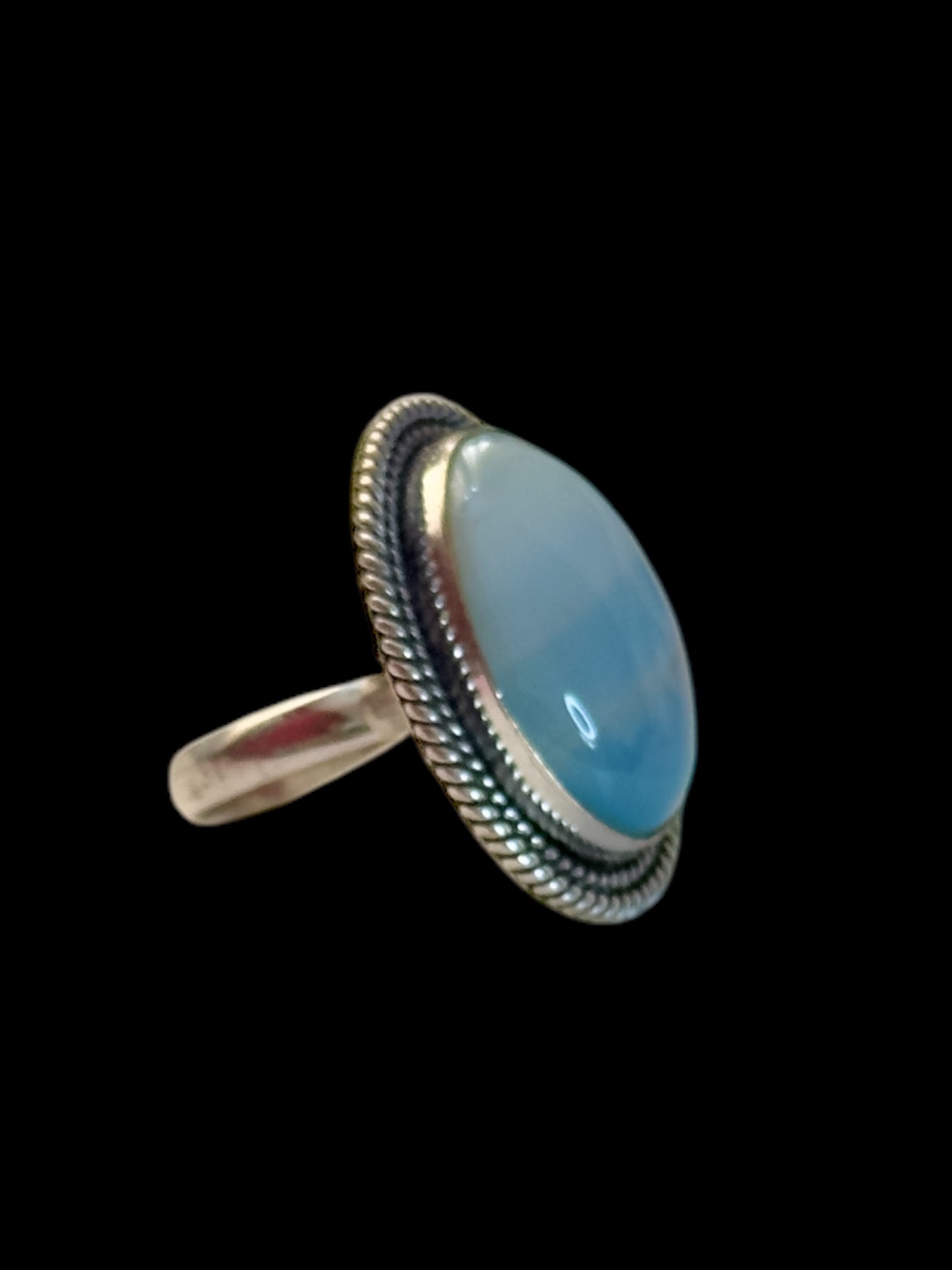 Natural Stone Chunky Adjustable Ring