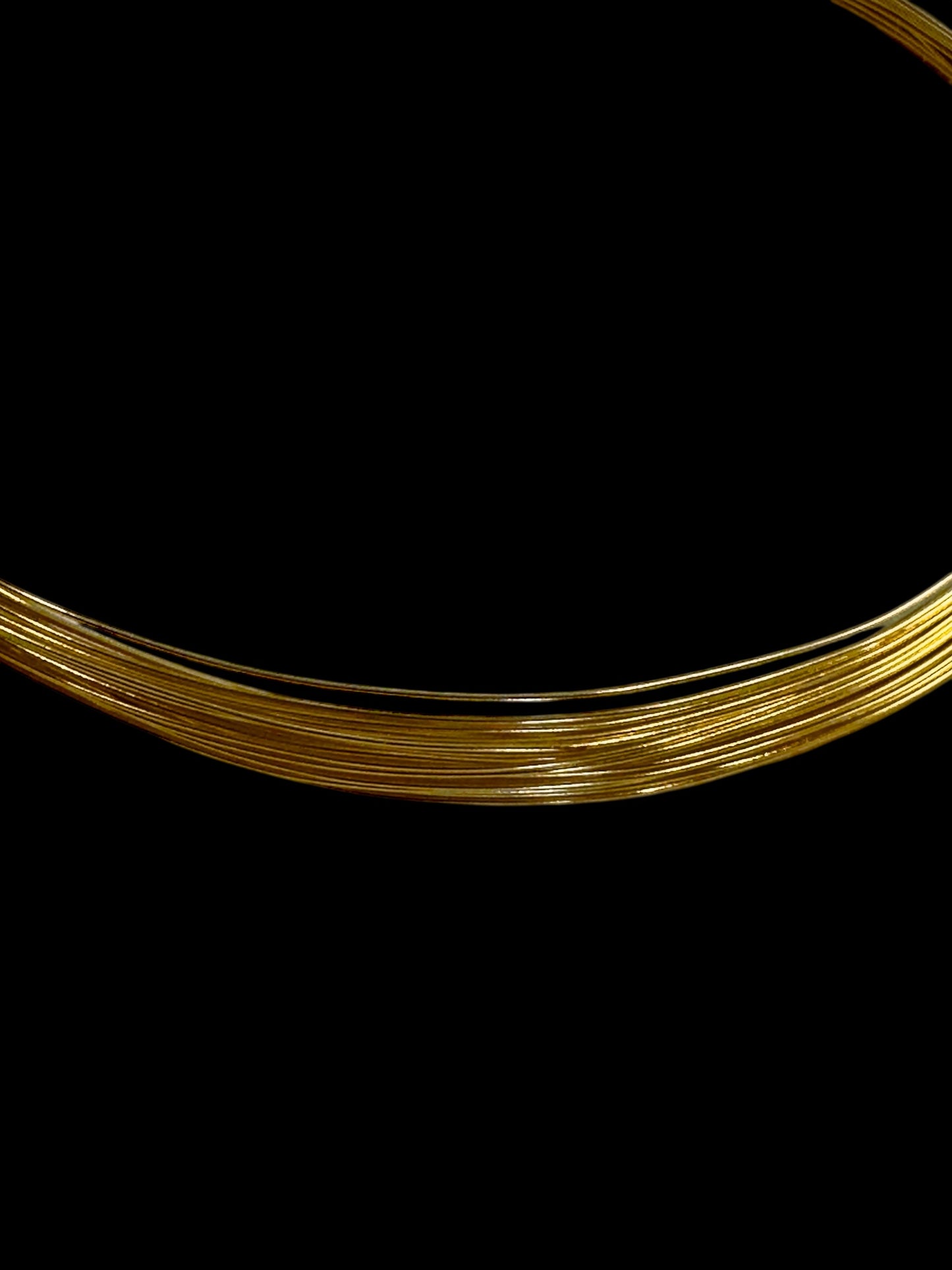 Multiwire European Torque Necklace Plain Hasli