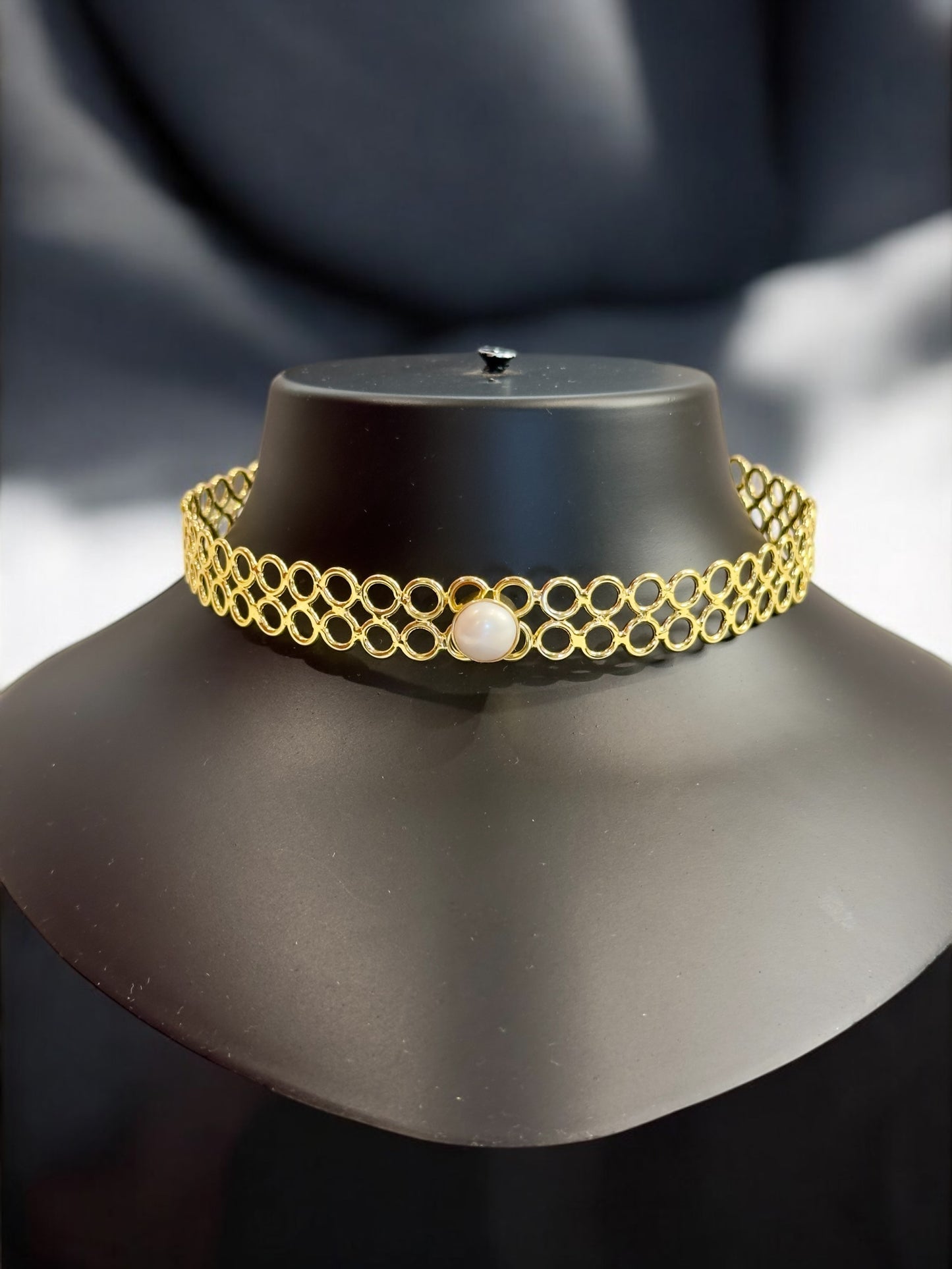 Real Pearl European Torque Necklace Kadi Hasli