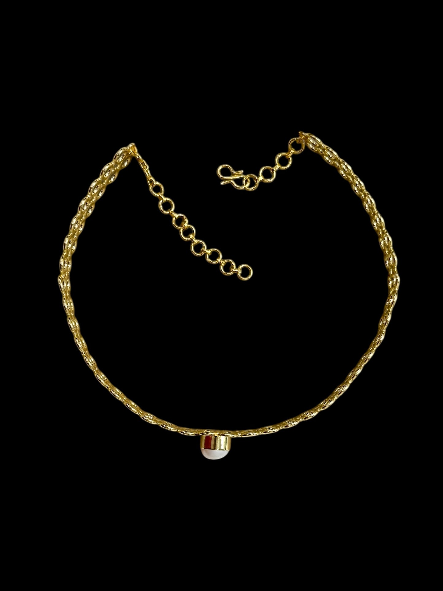 Real Pearl European Torque Necklace Kadi Hasli