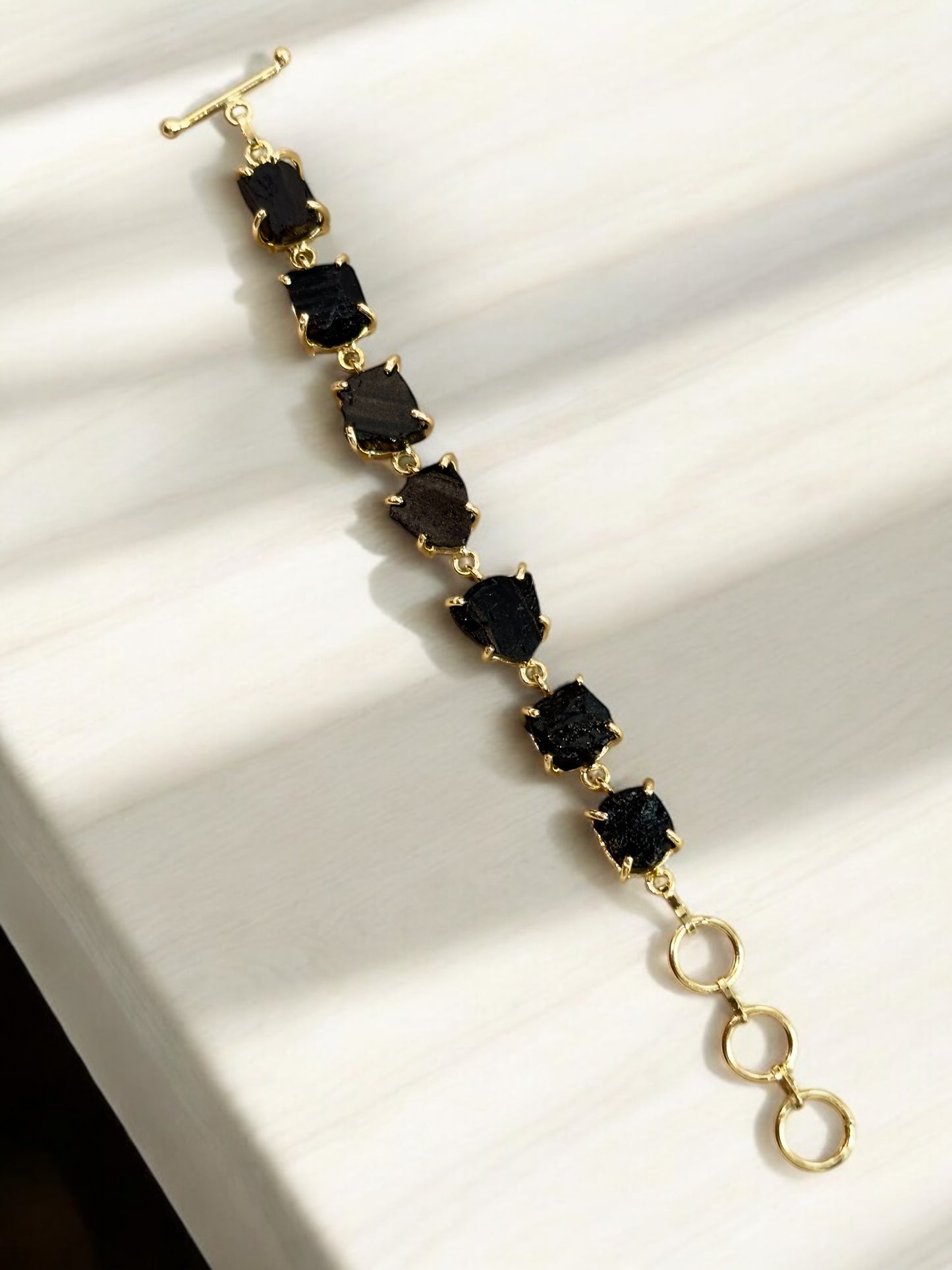 Black Tourmaline Stone Saisha Bracelet