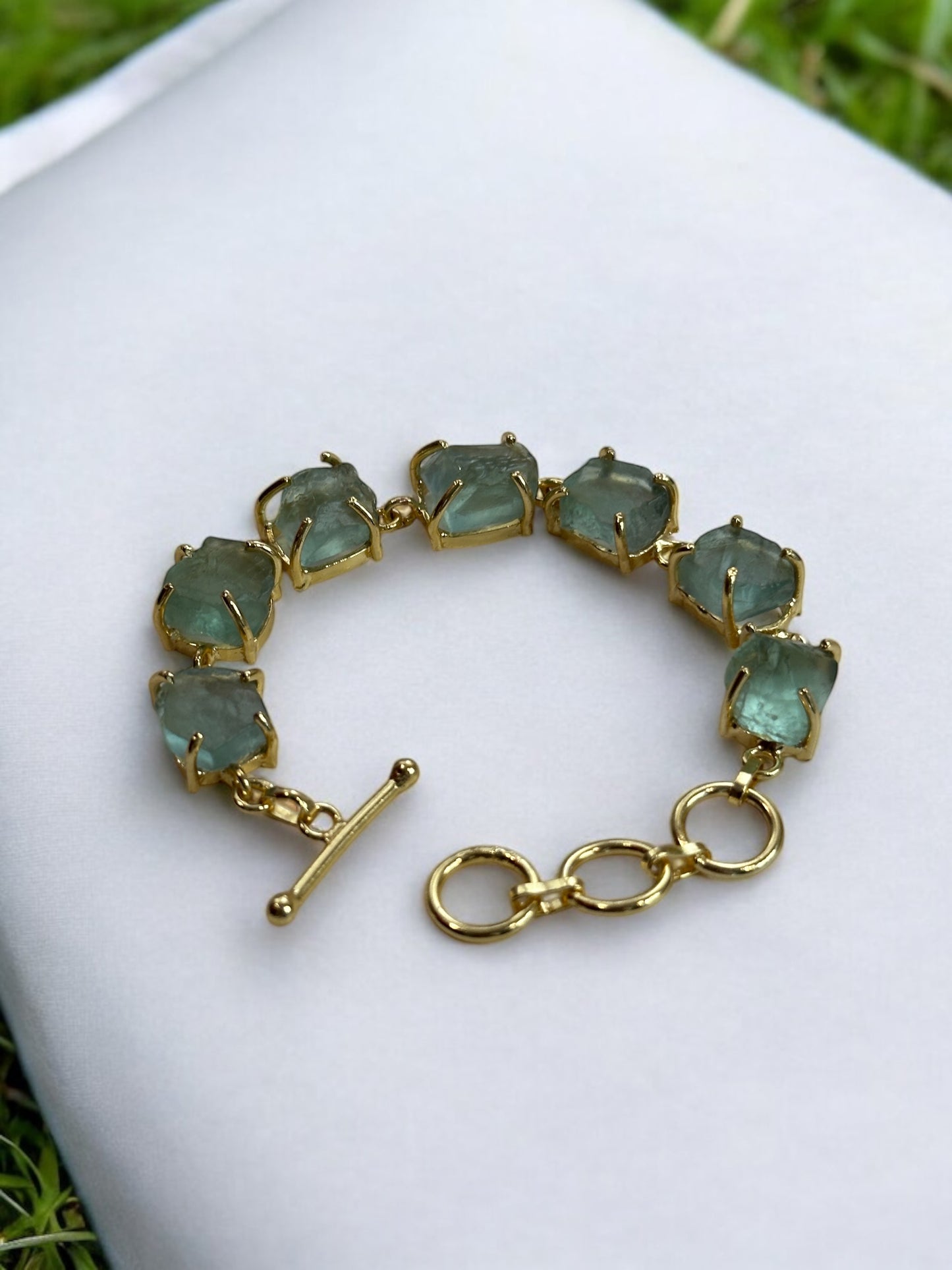 Green Fluorite Stone Saisha Bracelet