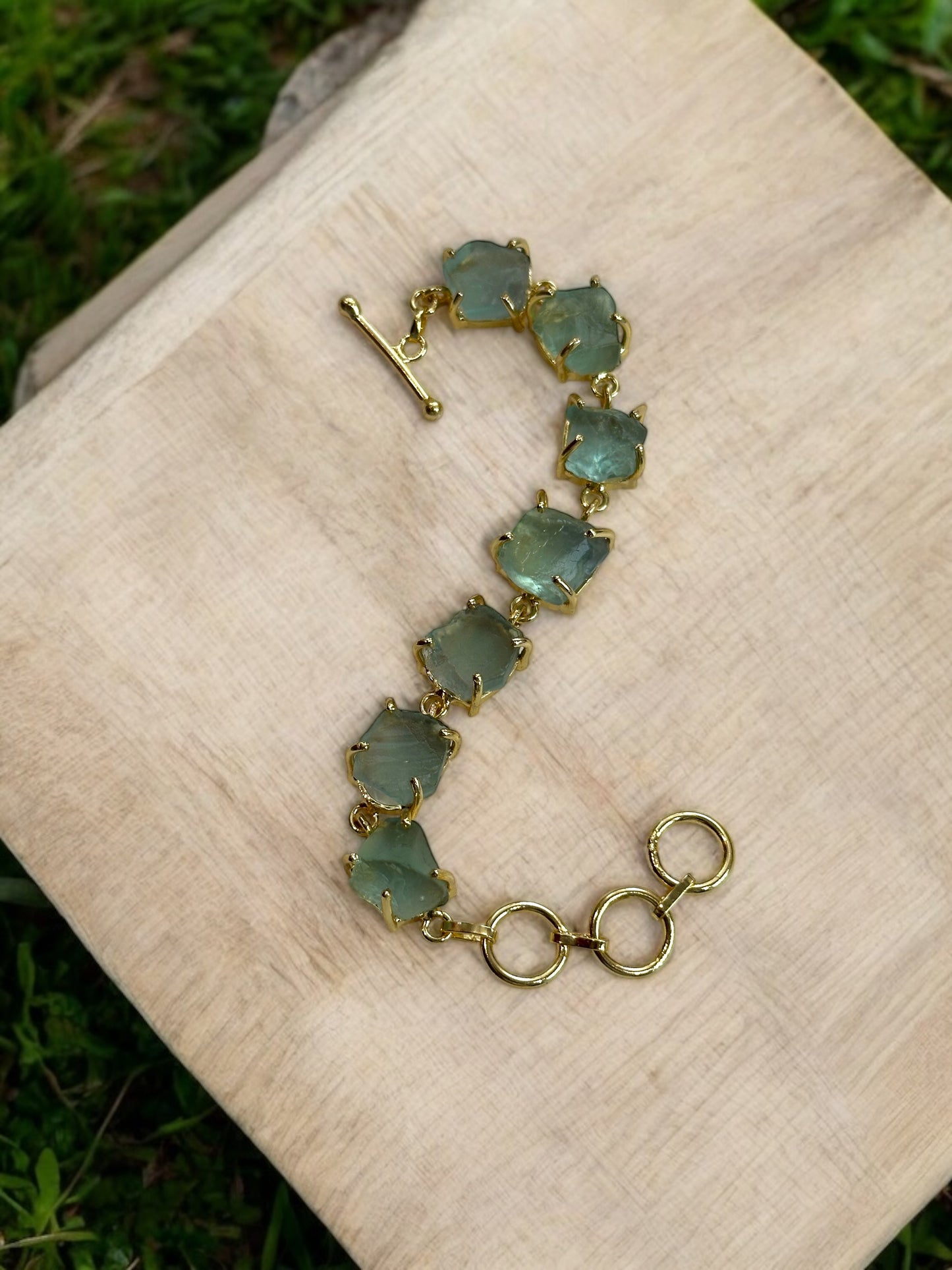Green Fluorite Stone Saisha Bracelet
