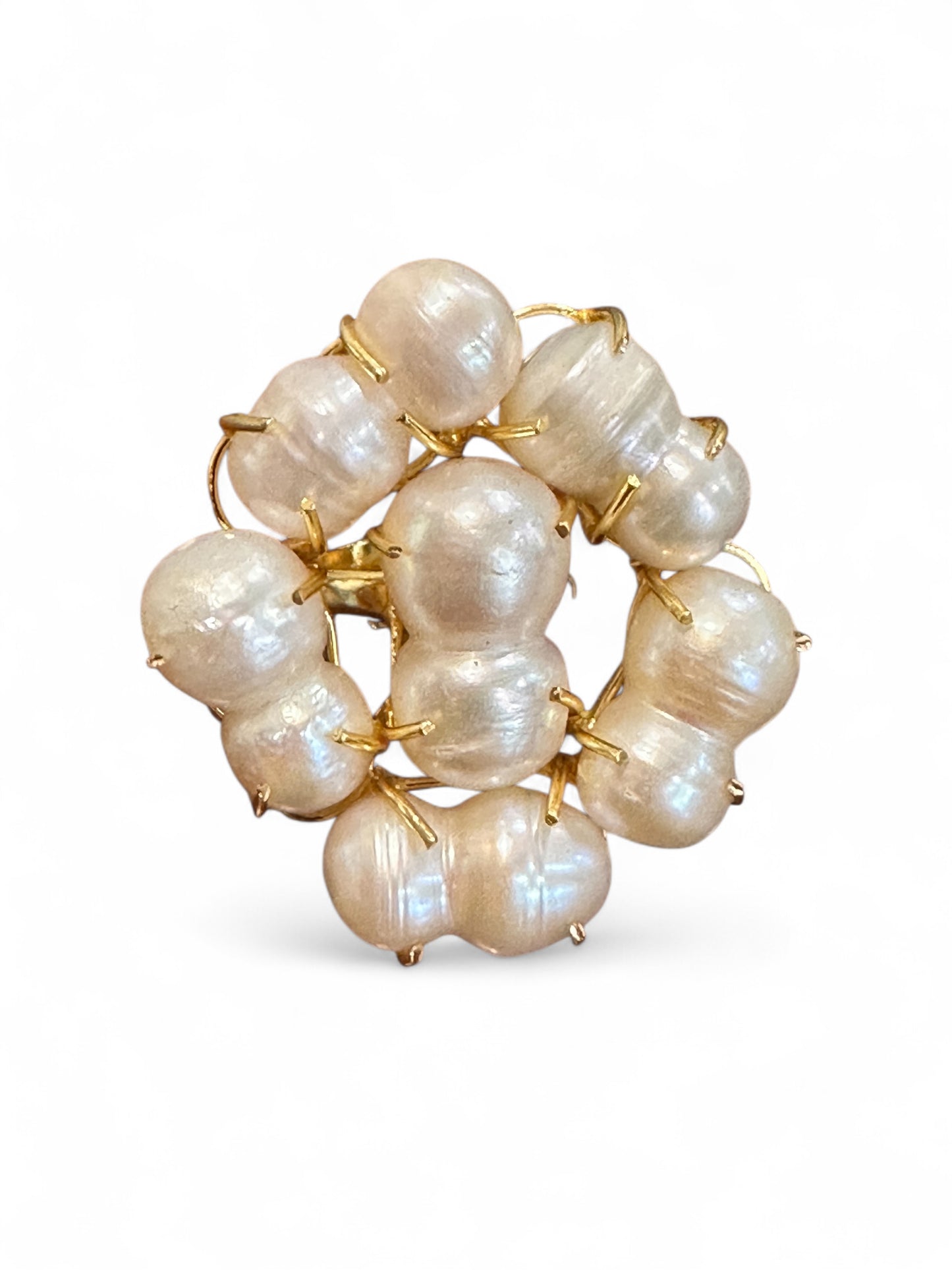 Sia Big Baroque Pearl Ring (Adjustable)
