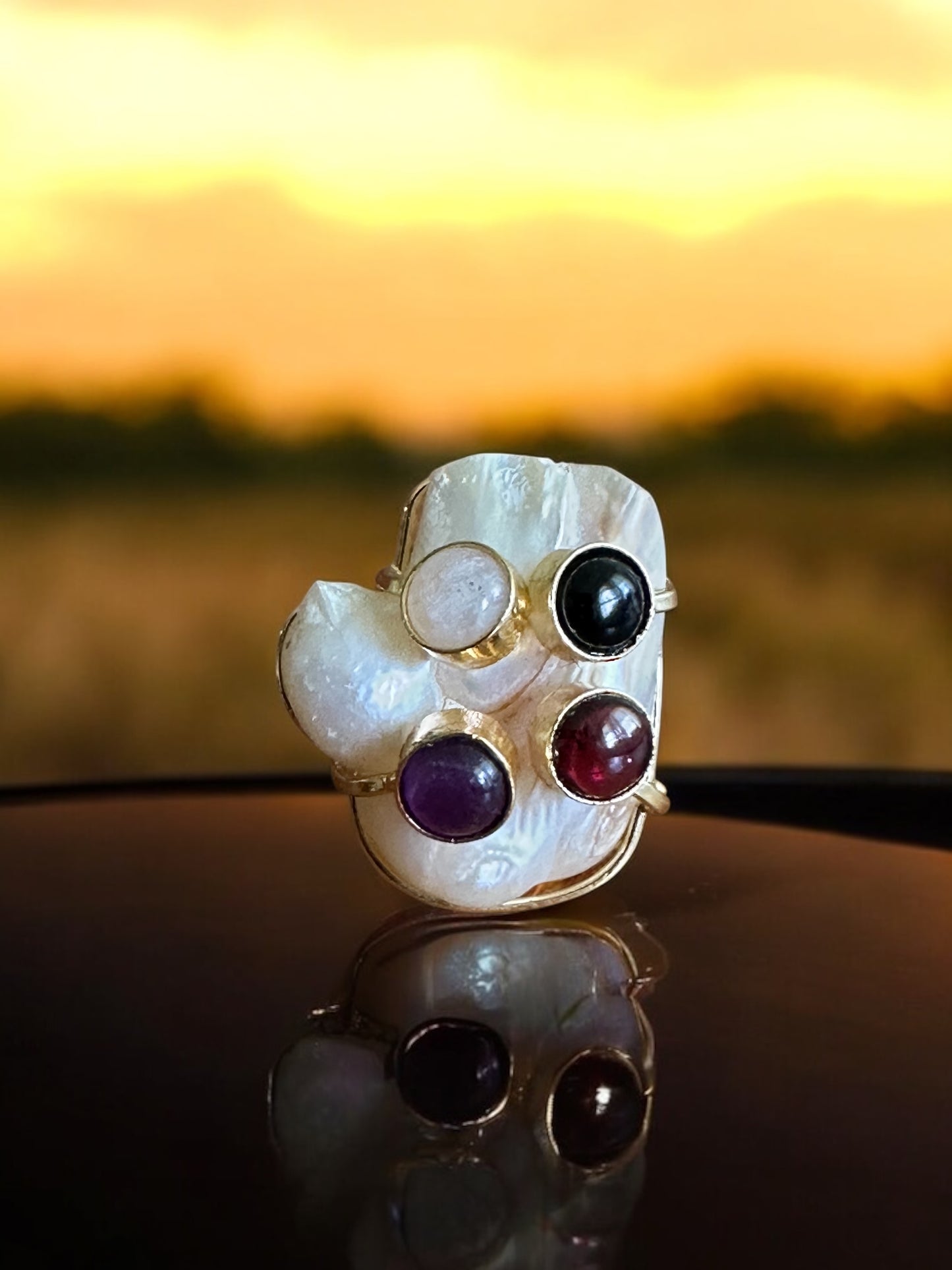 Regal Baroque Pearl Ring