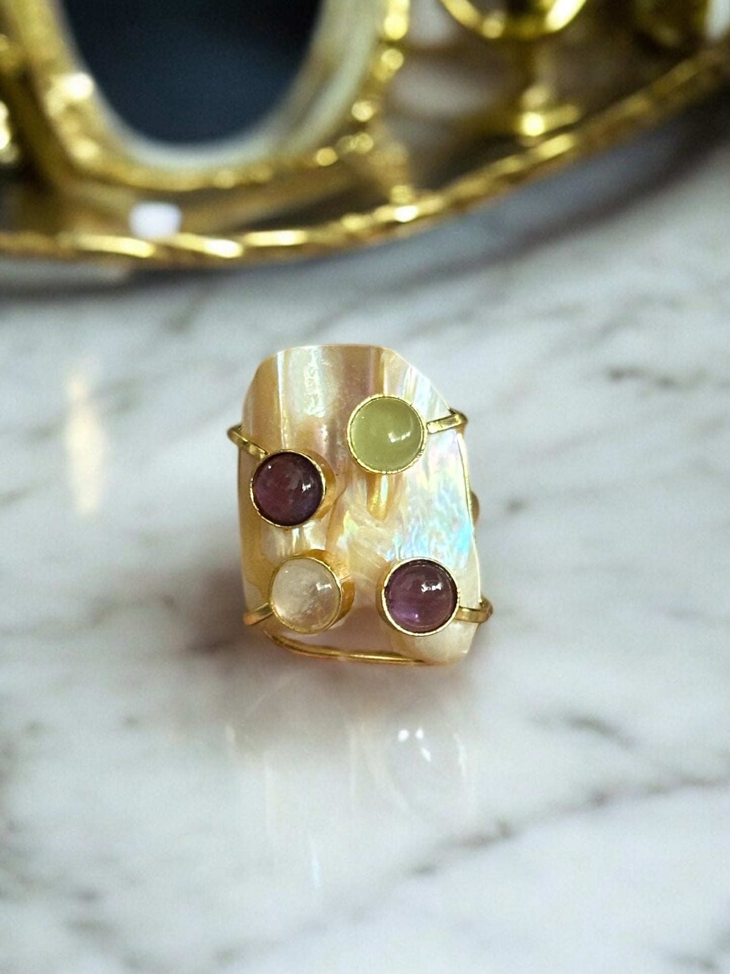 Regal Baroque Pearl Ring