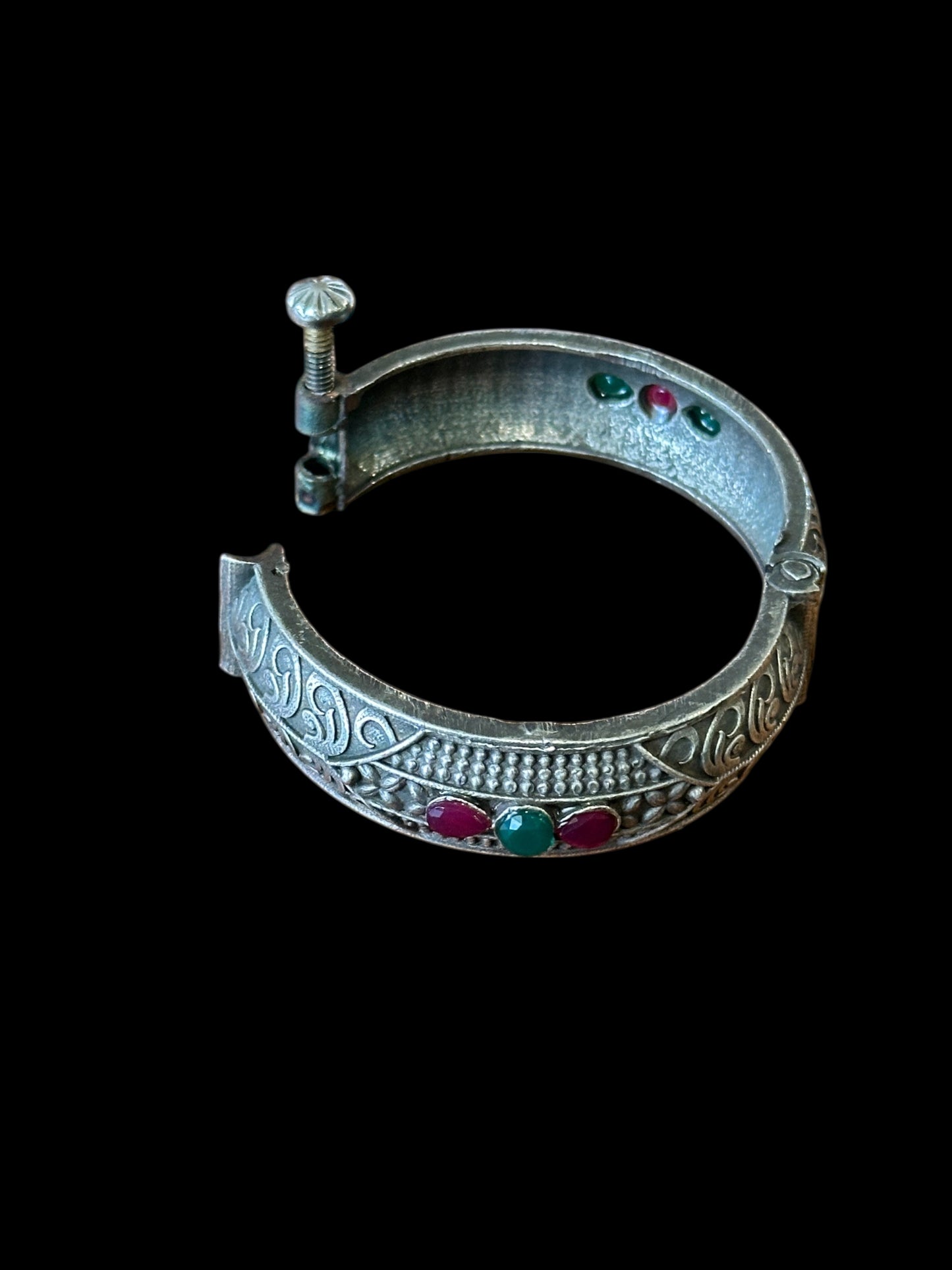 Oxidised Silver Plated Brass Aditi Kada