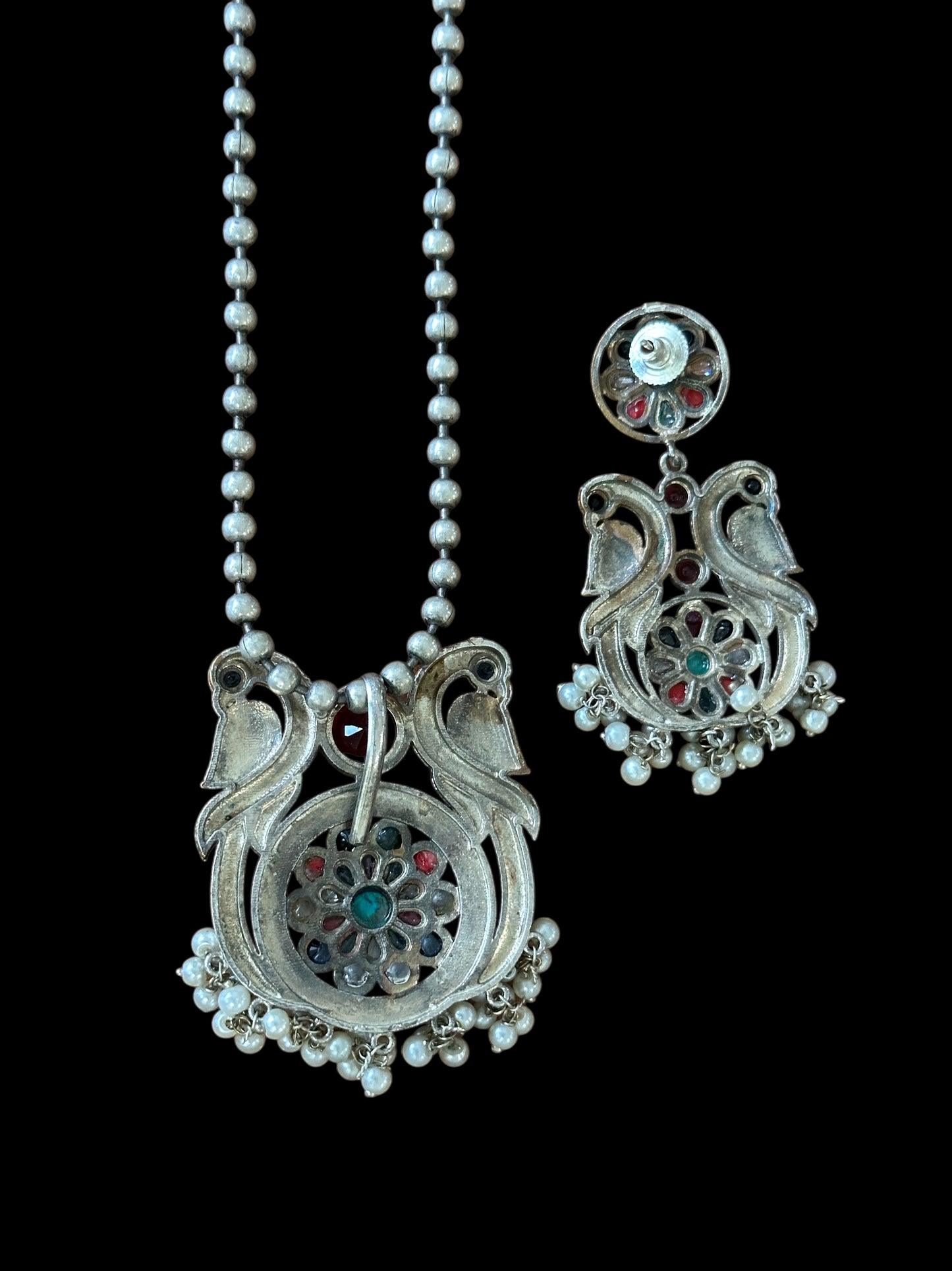 Dual Tone Himani Long Necklace Set