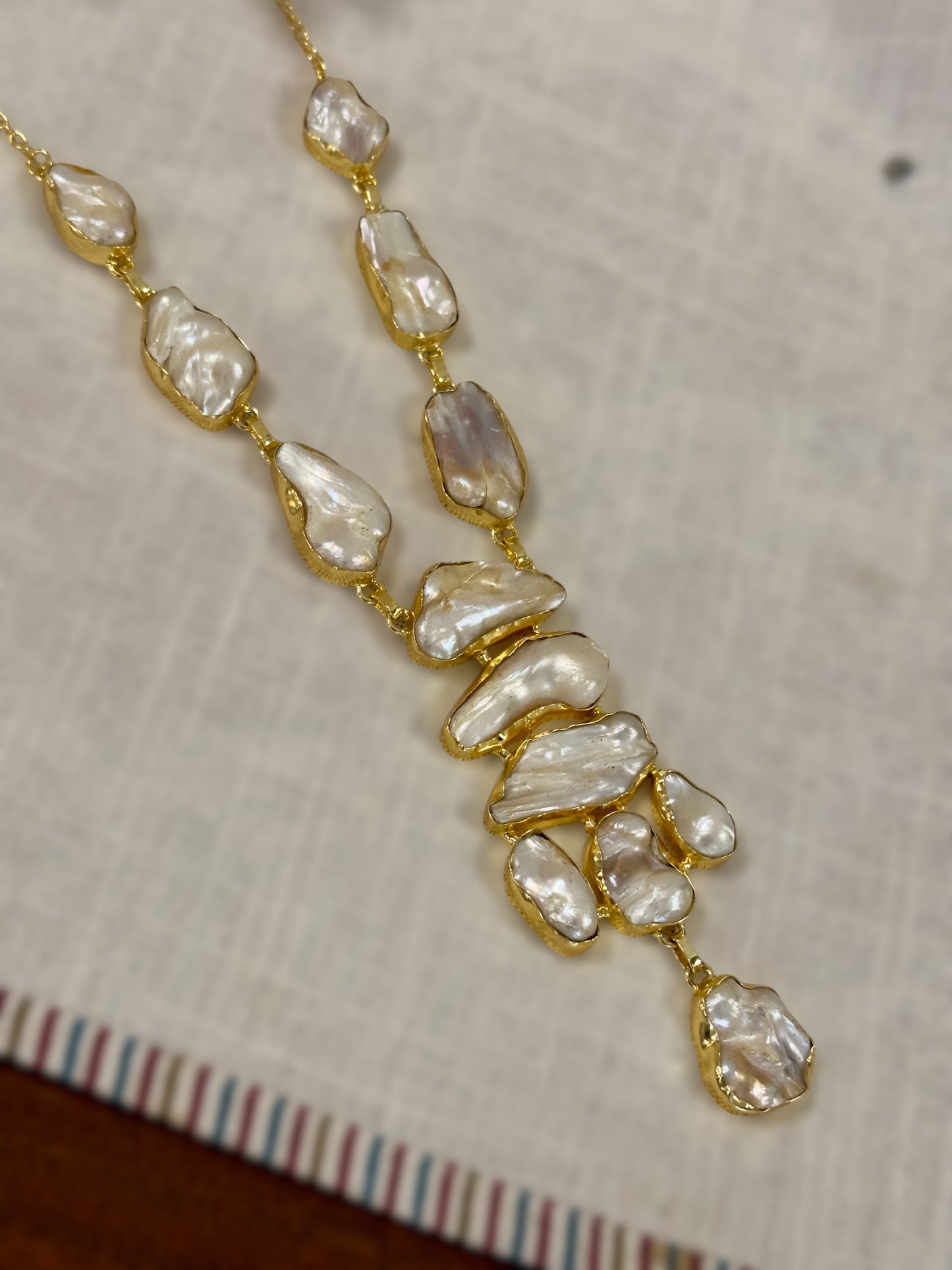 Masha Statement Baroque Pearl Necklace