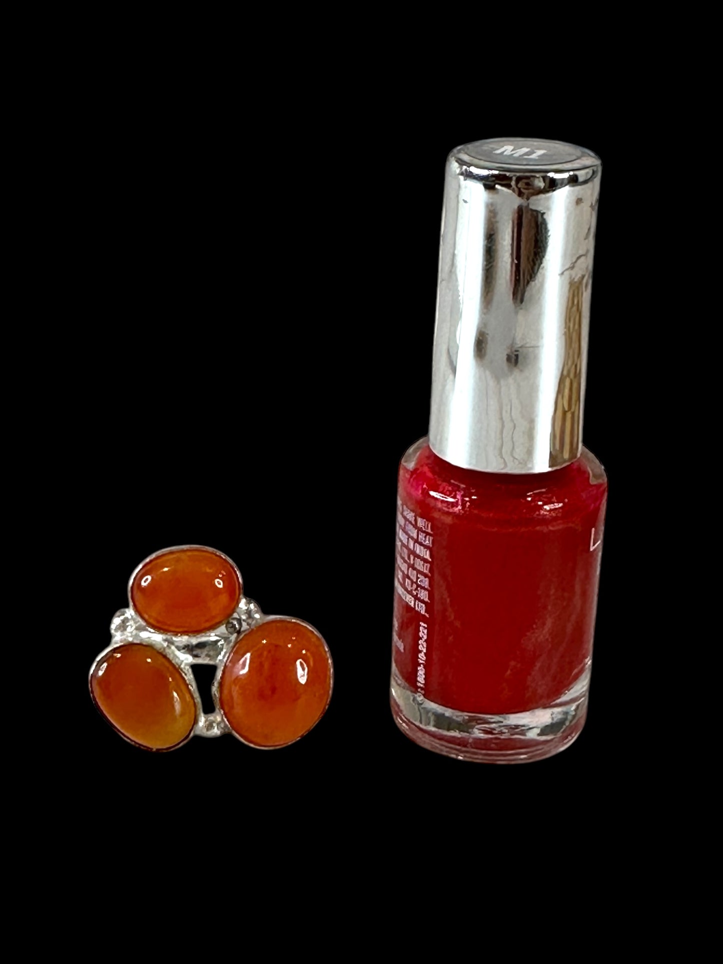 Red Carnelian Chunky Adjustable Ring