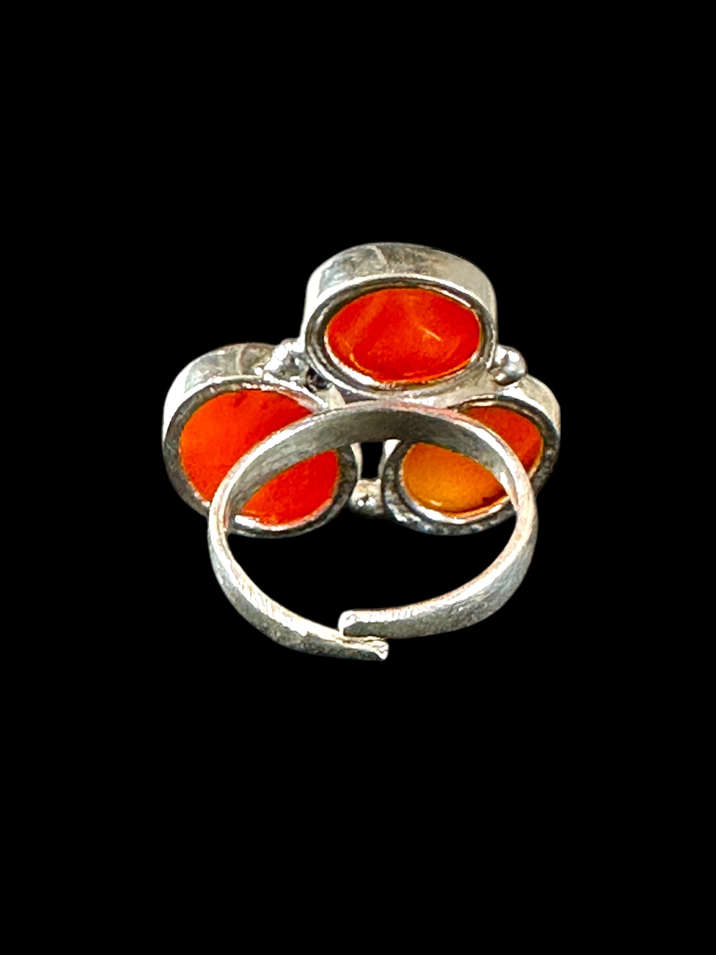 Red Carnelian Chunky Adjustable Ring