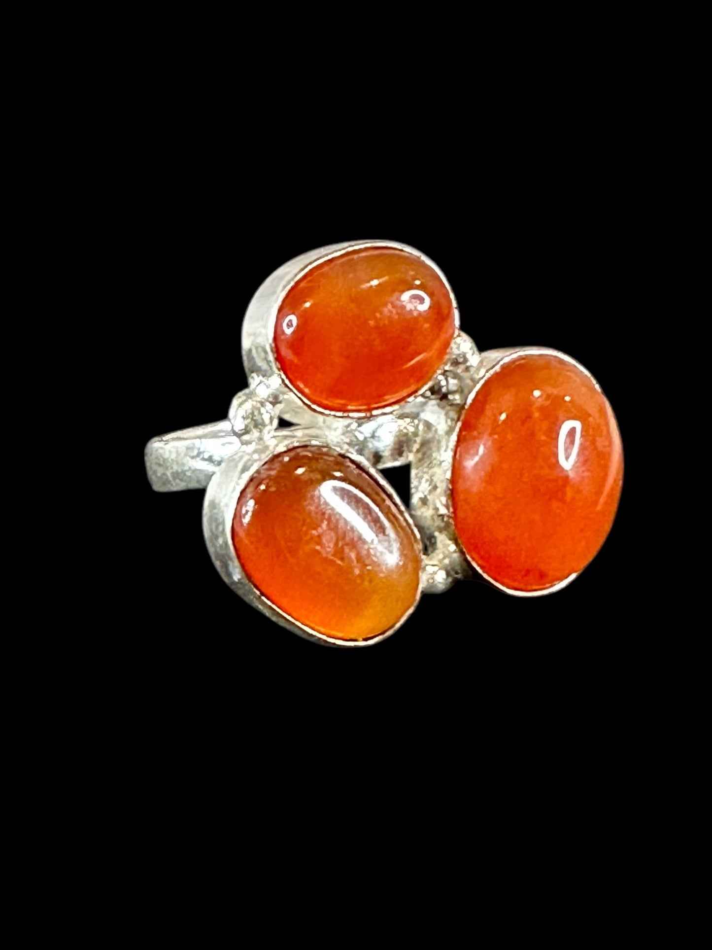Red Carnelian Chunky Adjustable Ring