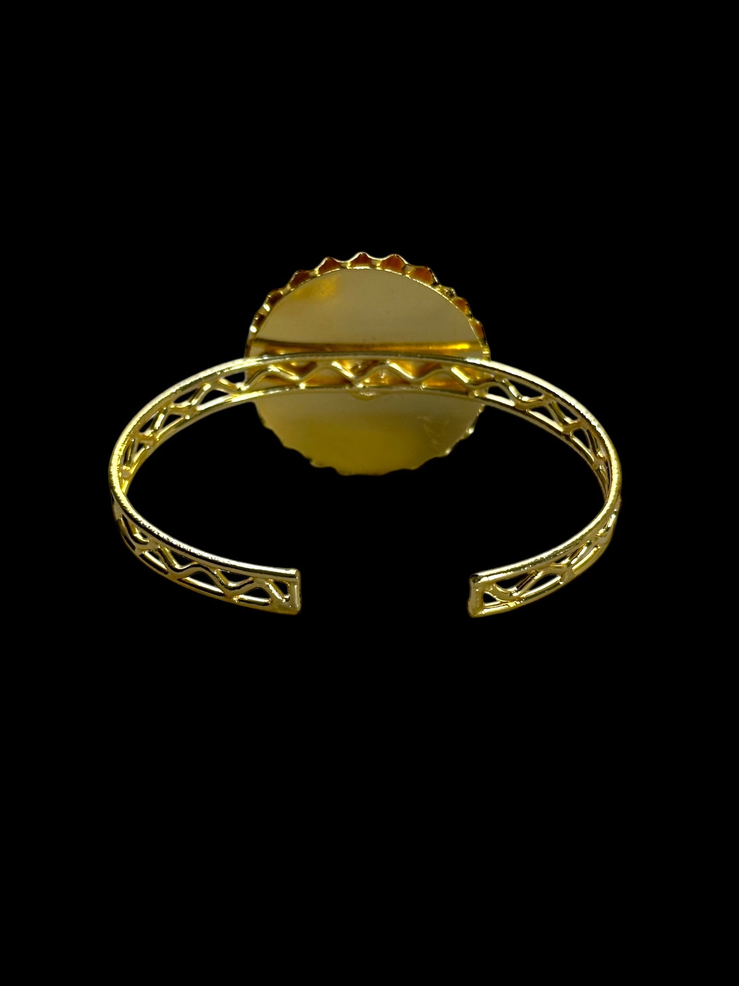 Pure Brass Delicate Flower Adjustable Bracelet