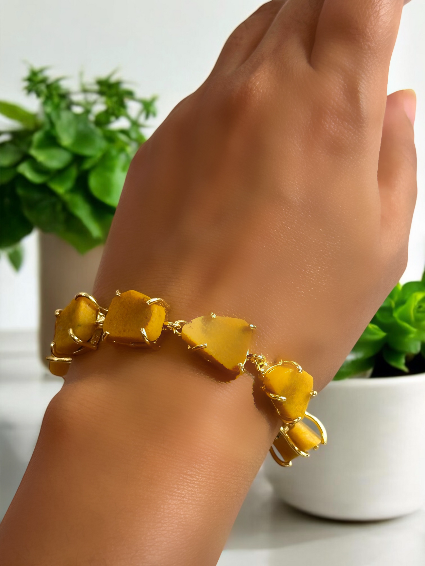 Yellow Aventurine Stone Saisha Bracelet