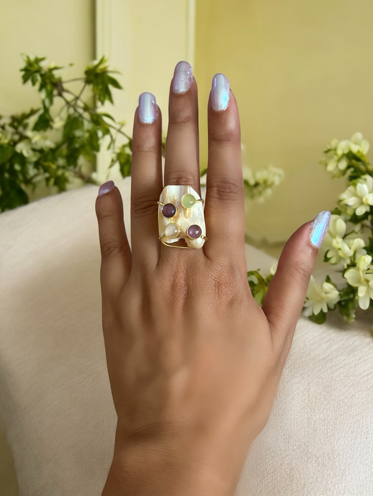 Regal Baroque Pearl Ring