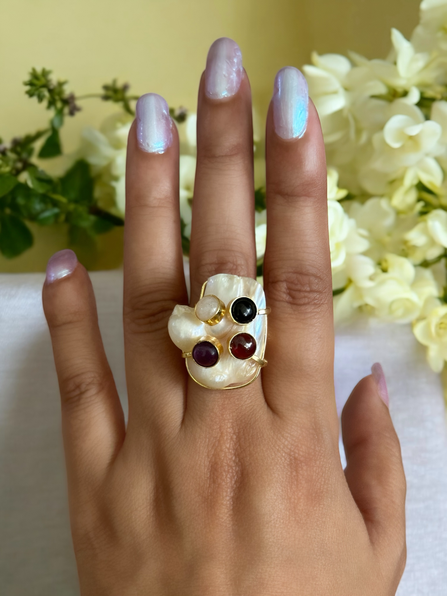 Regal Baroque Pearl Ring