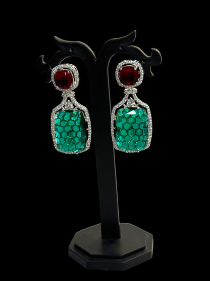 Statement Party Flair Crystal Danglers