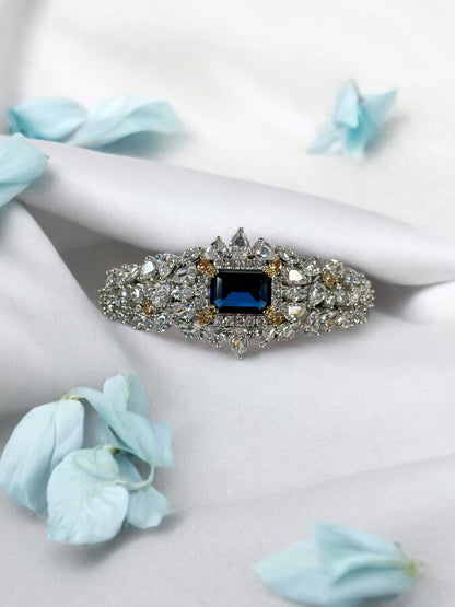Royal Blue CZ and Doublet Cocktail Bracelet