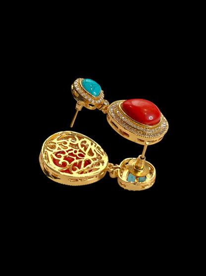 Amaya Semiprecious Stone Teardrop Earrings