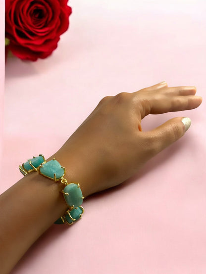 Blue Amazonite Stone Saisha Bracelet
