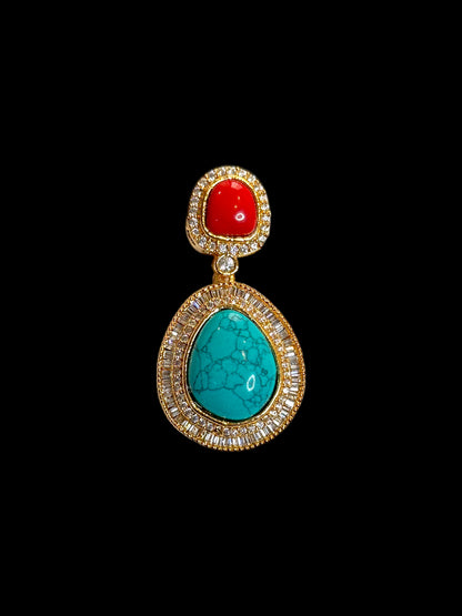 Amaya Semiprecious Stone Teardrop Earrings
