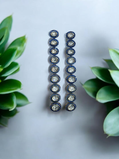 Moissanite Extra Long Viral Earrings