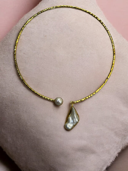Baroque Pearl Ekaa Statement Hasli Torque Necklace