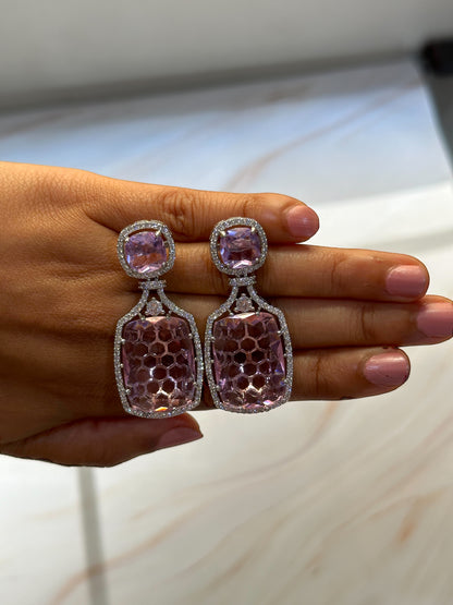 Statement Party Flair Crystal Danglers